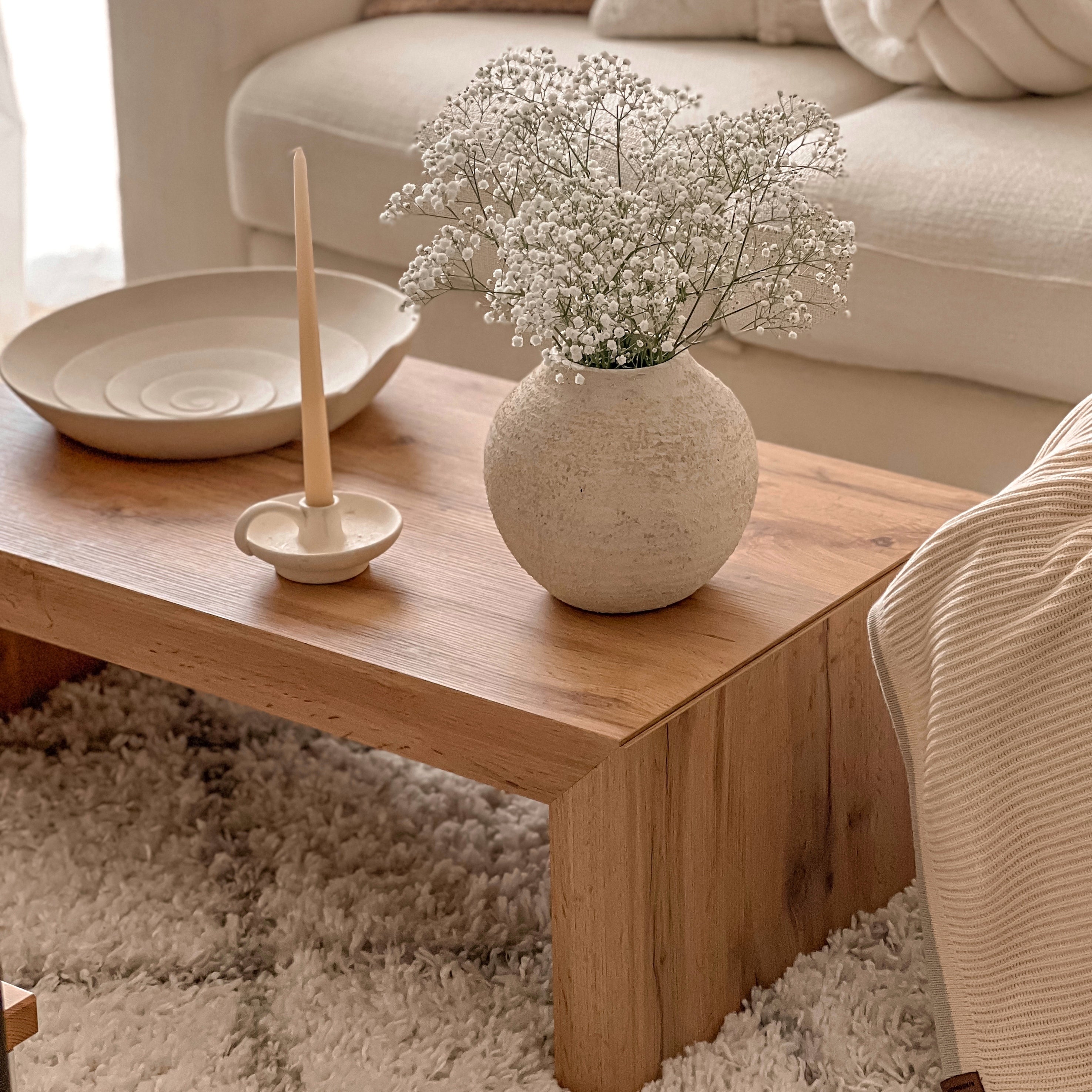 Angelica Coffee Table, Rustic Oak - Set image 2