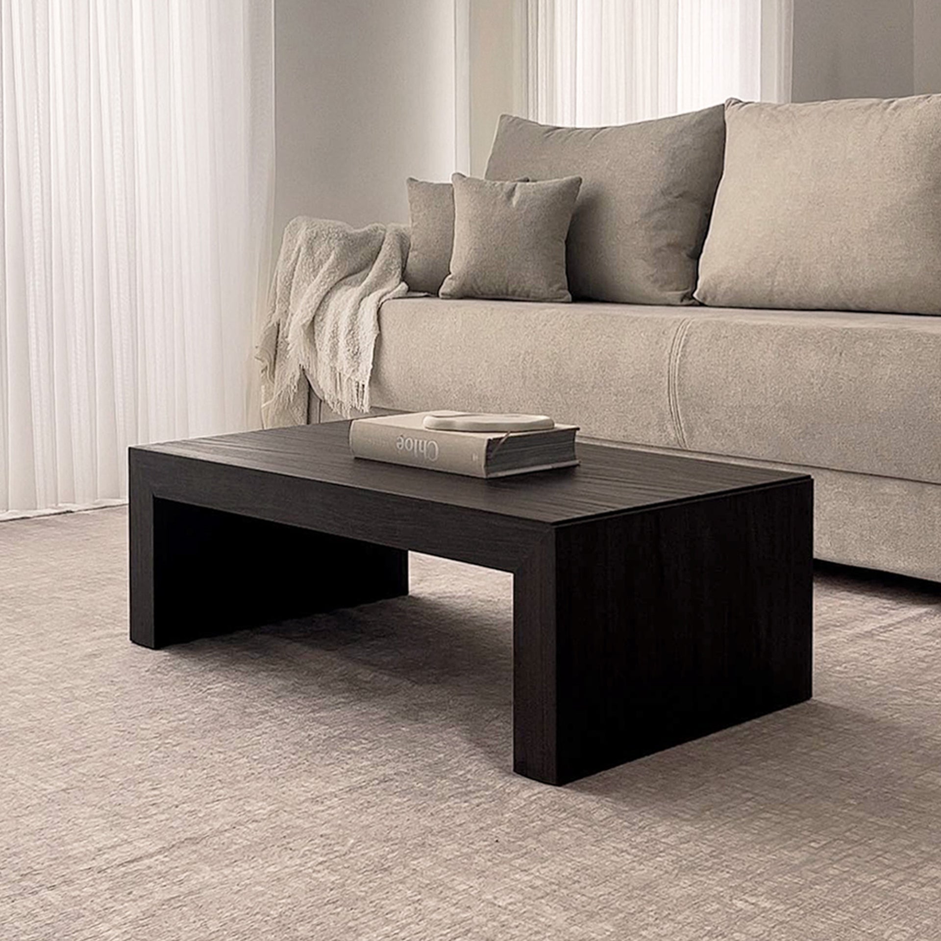 Angelica Couchtisch, Nussbaum Dunkel - Set image 1