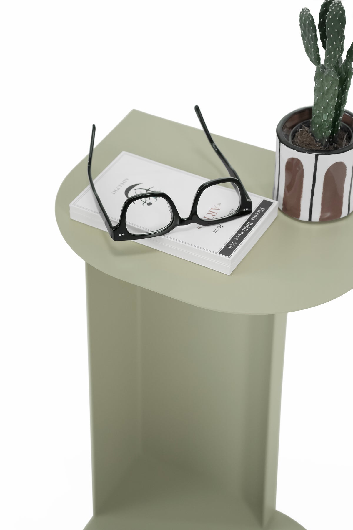 Tavolino in metallo Camilla, 30x22,5x45 cm, Beige