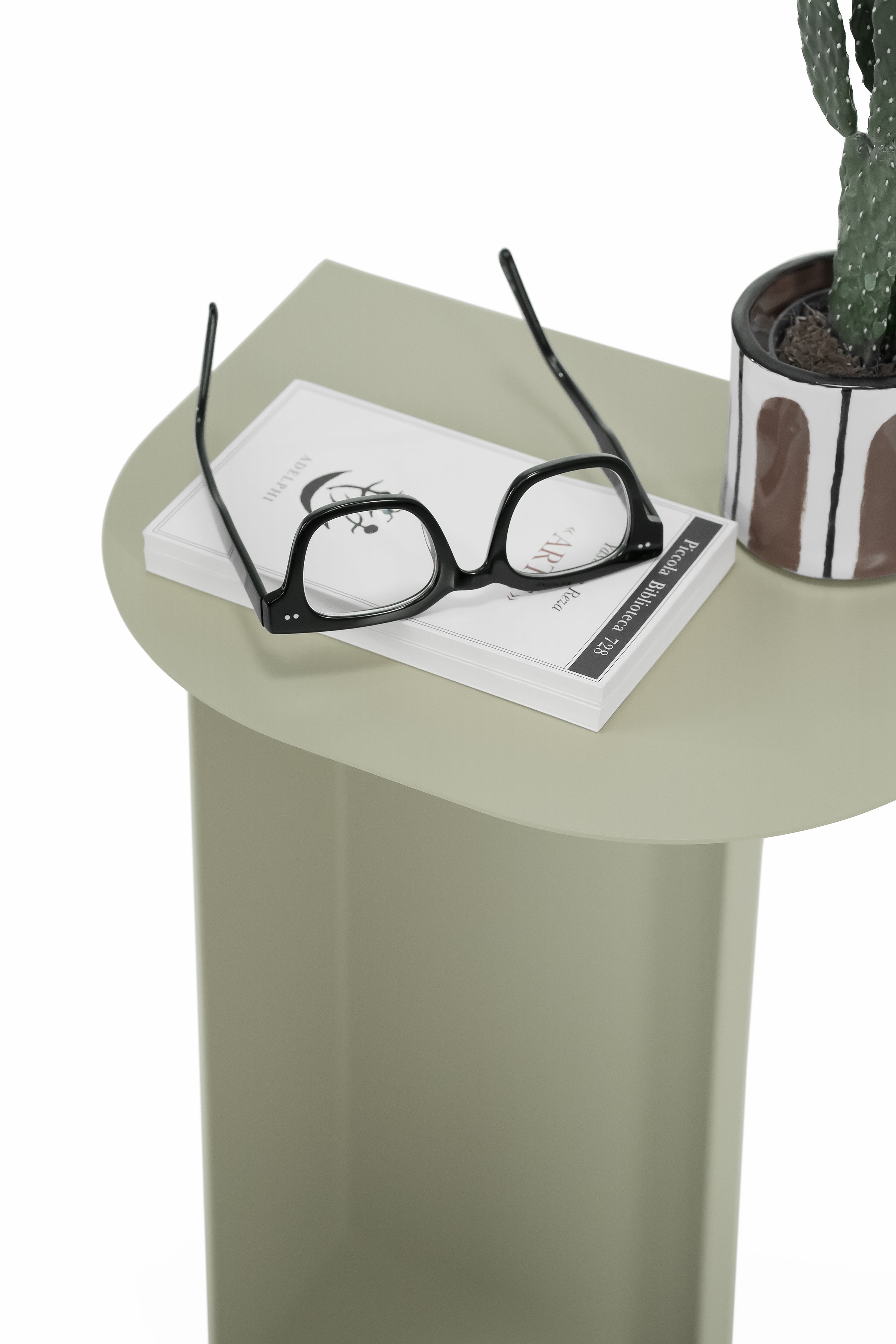 Camilla Metal Side Table, 31x24x55 cm, Beige