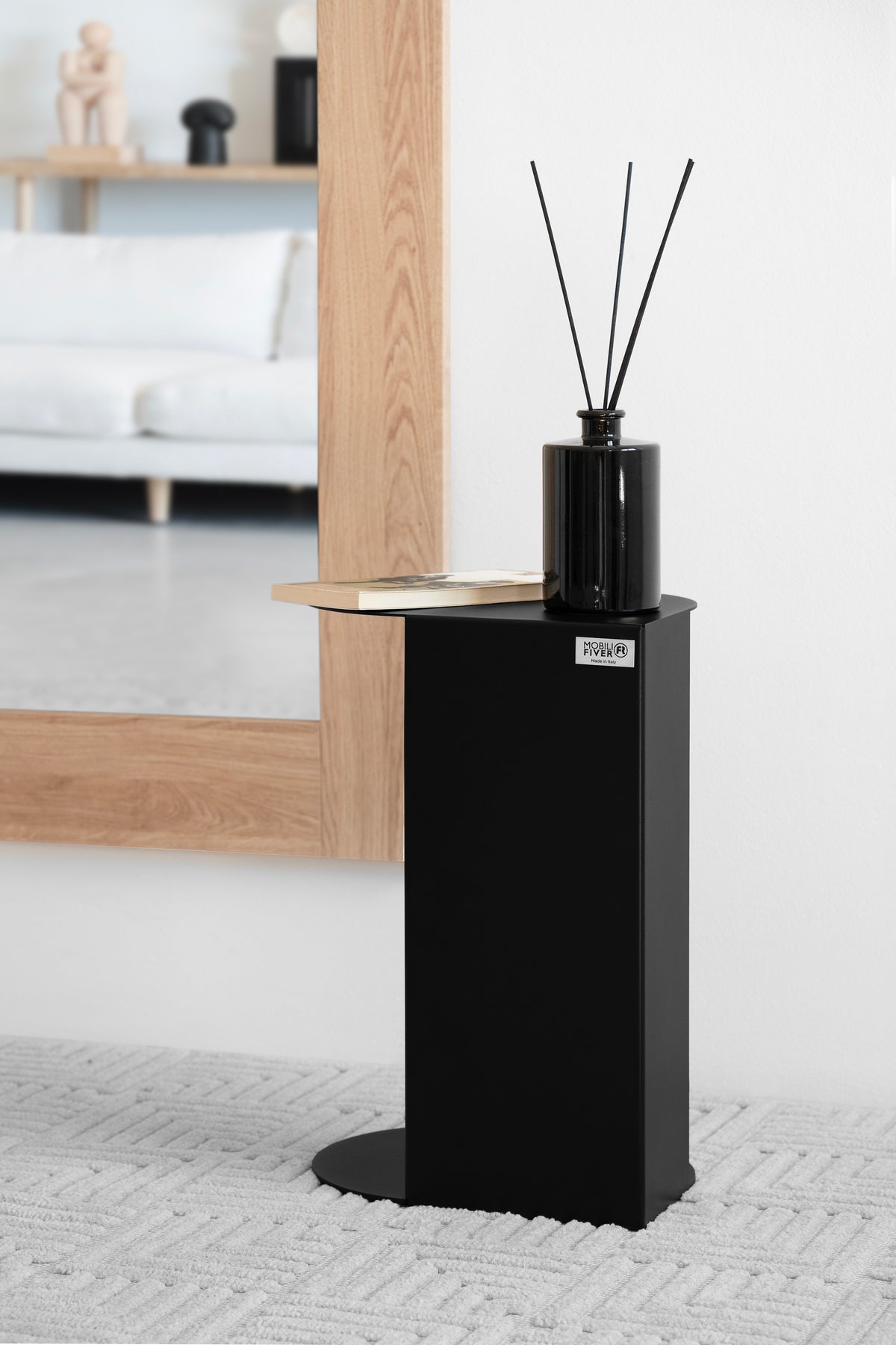 Camilla Metal Side Table, 30x22,5x45 cm, Black - Detail image 5