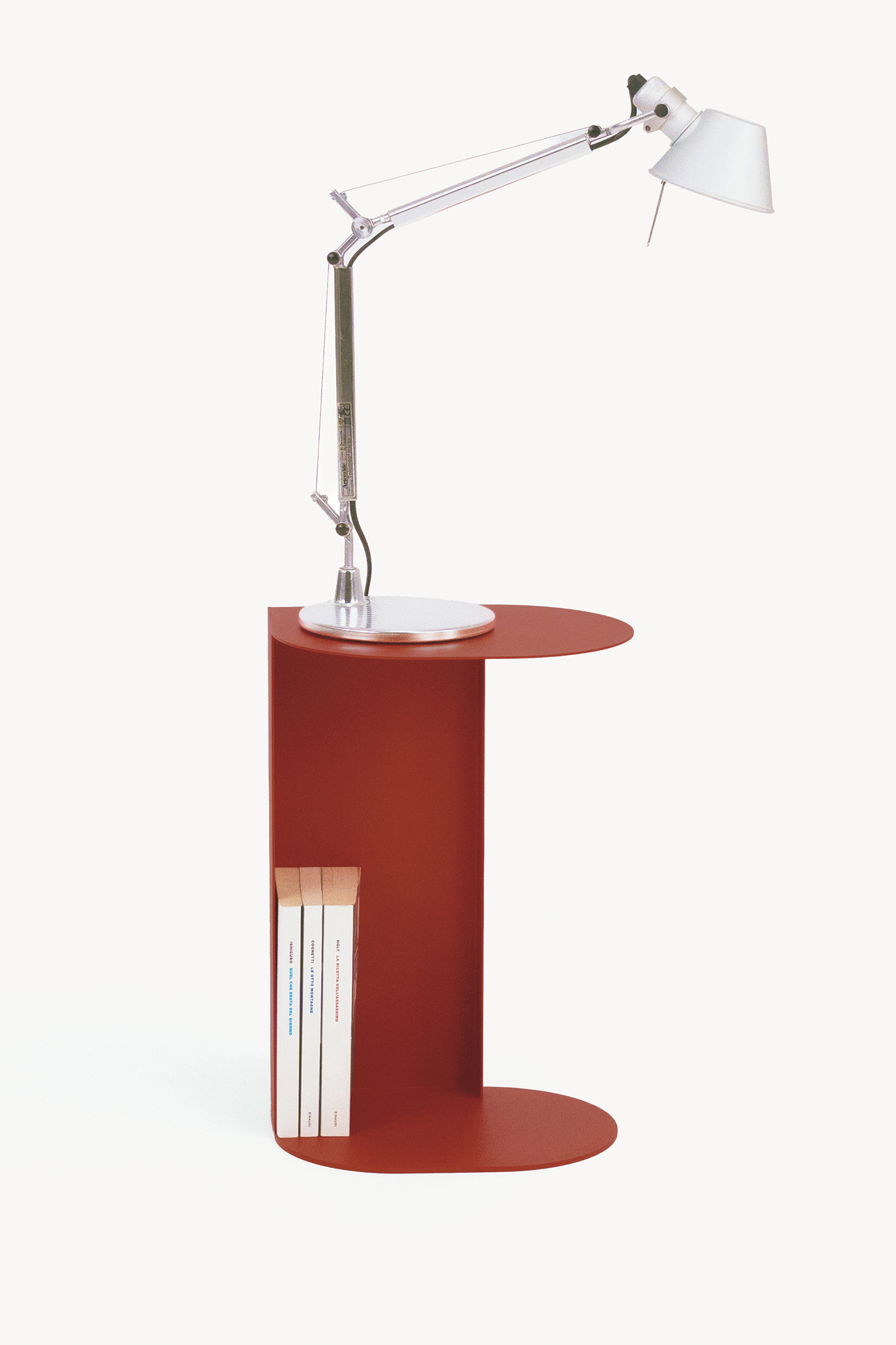 Camilla Metal Side Table, 31x24x45 cm, Terracotta