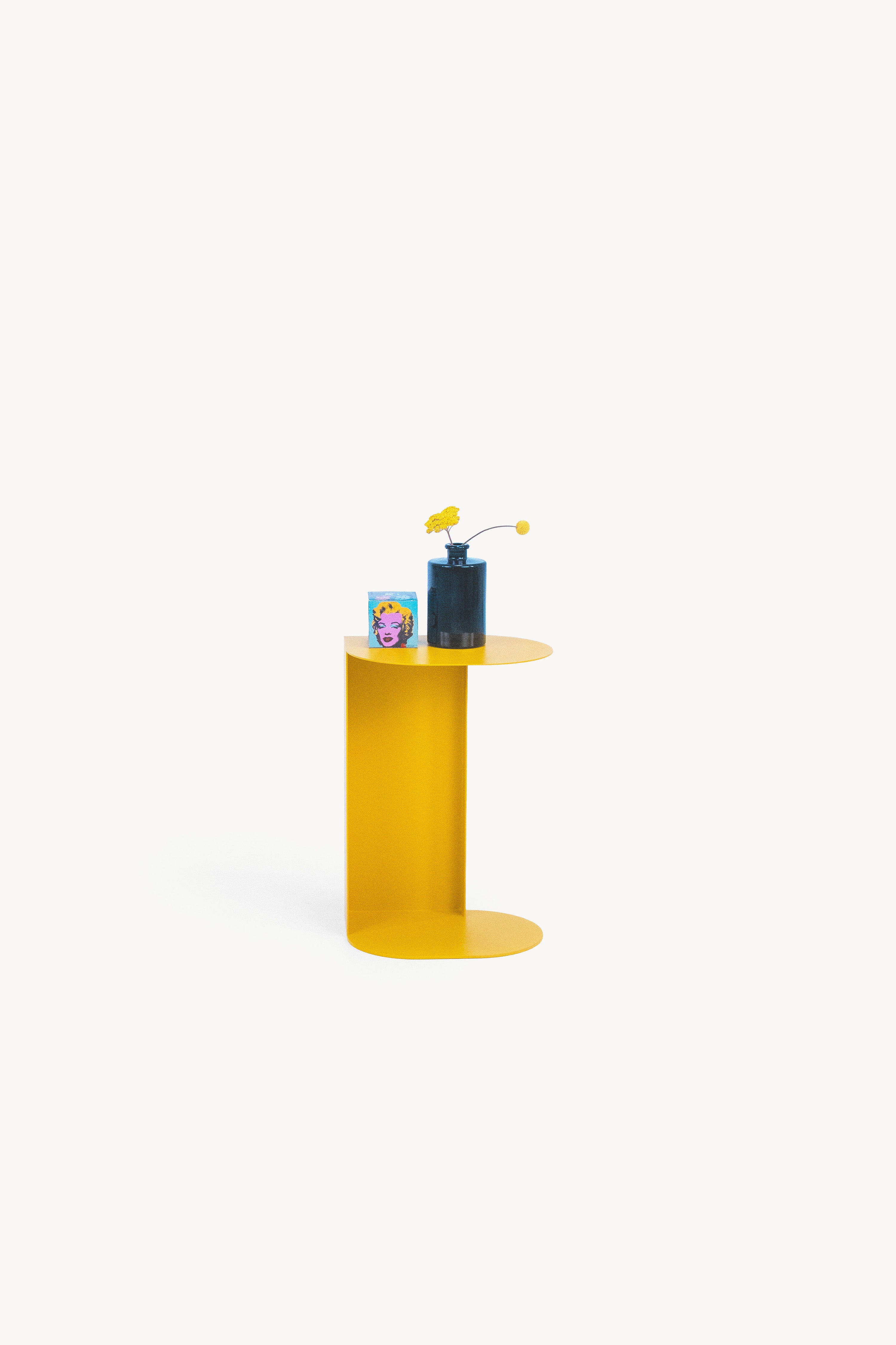 Camilla Metal Side Table, 31x24x45 cm, Mustard Yellow - Detail image 3