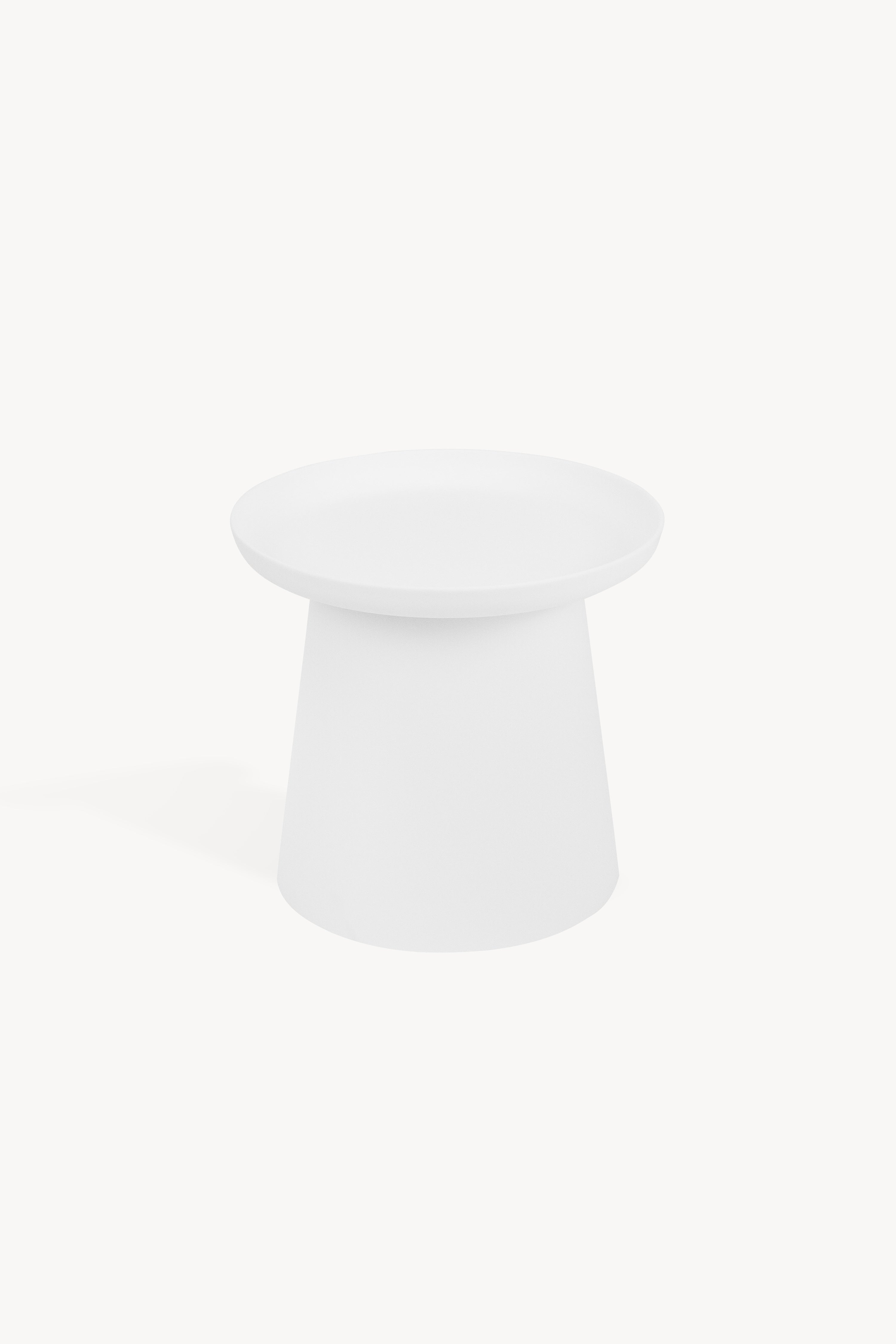 Mesa de centro redonda Olivia, 50x50x46,5 cm, Branco