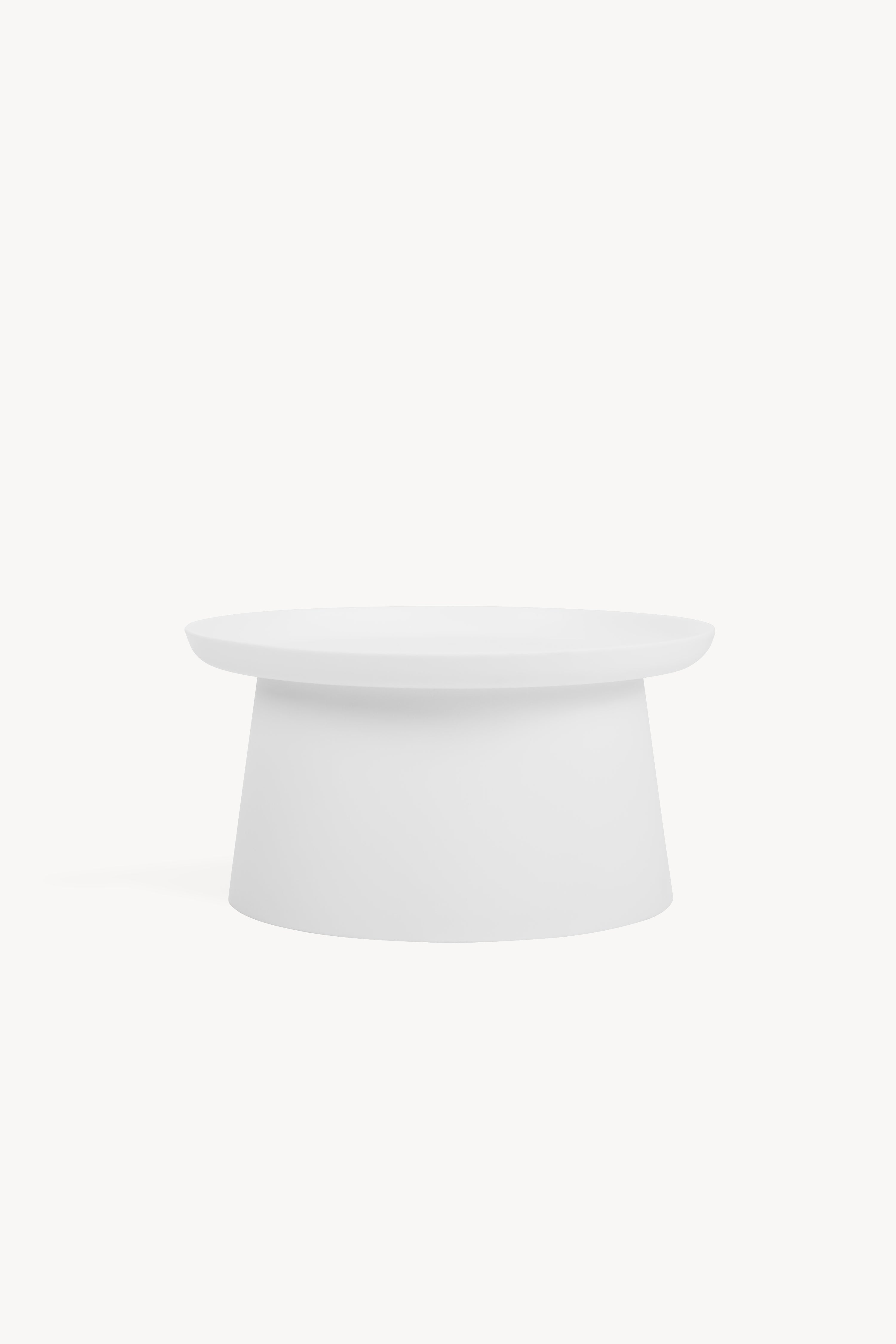 Round coffee table Olivia, 70x70x36 cm, White - Main image