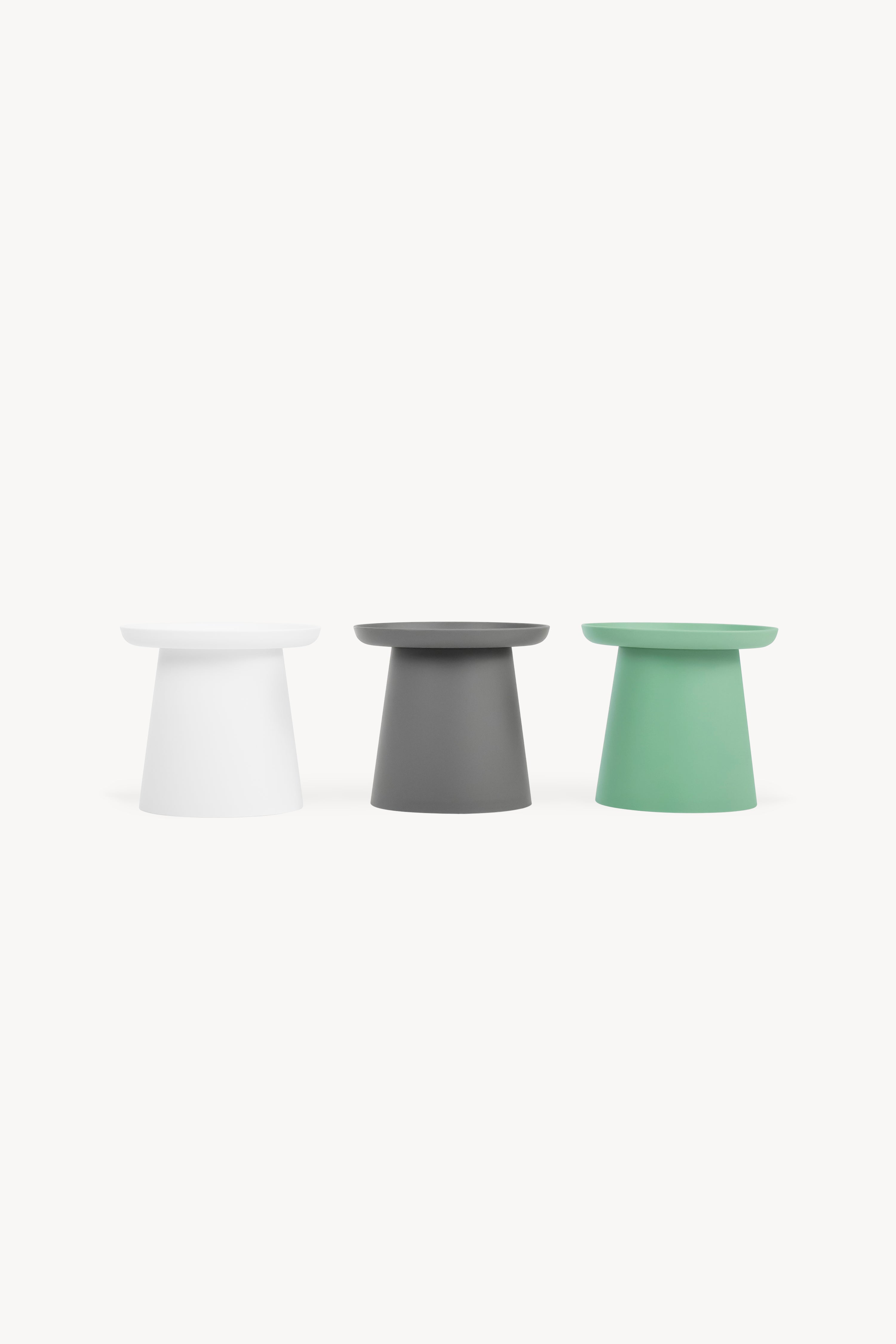 Table basse ronde Olivia, 50x50x46,5 cm, Gris - Image de détail 4