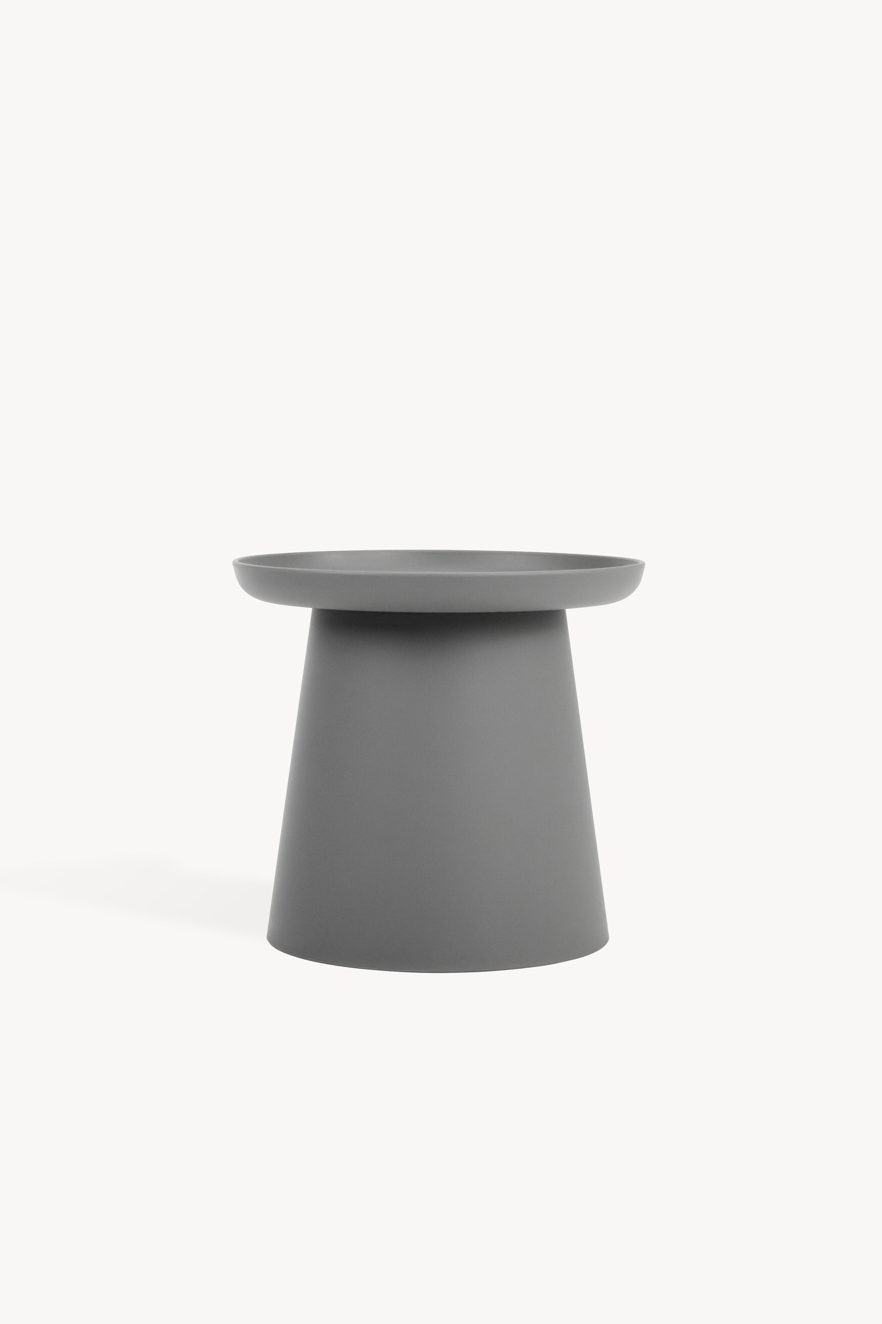 Table basse ronde Olivia, 50x50x46,5 cm, Gris