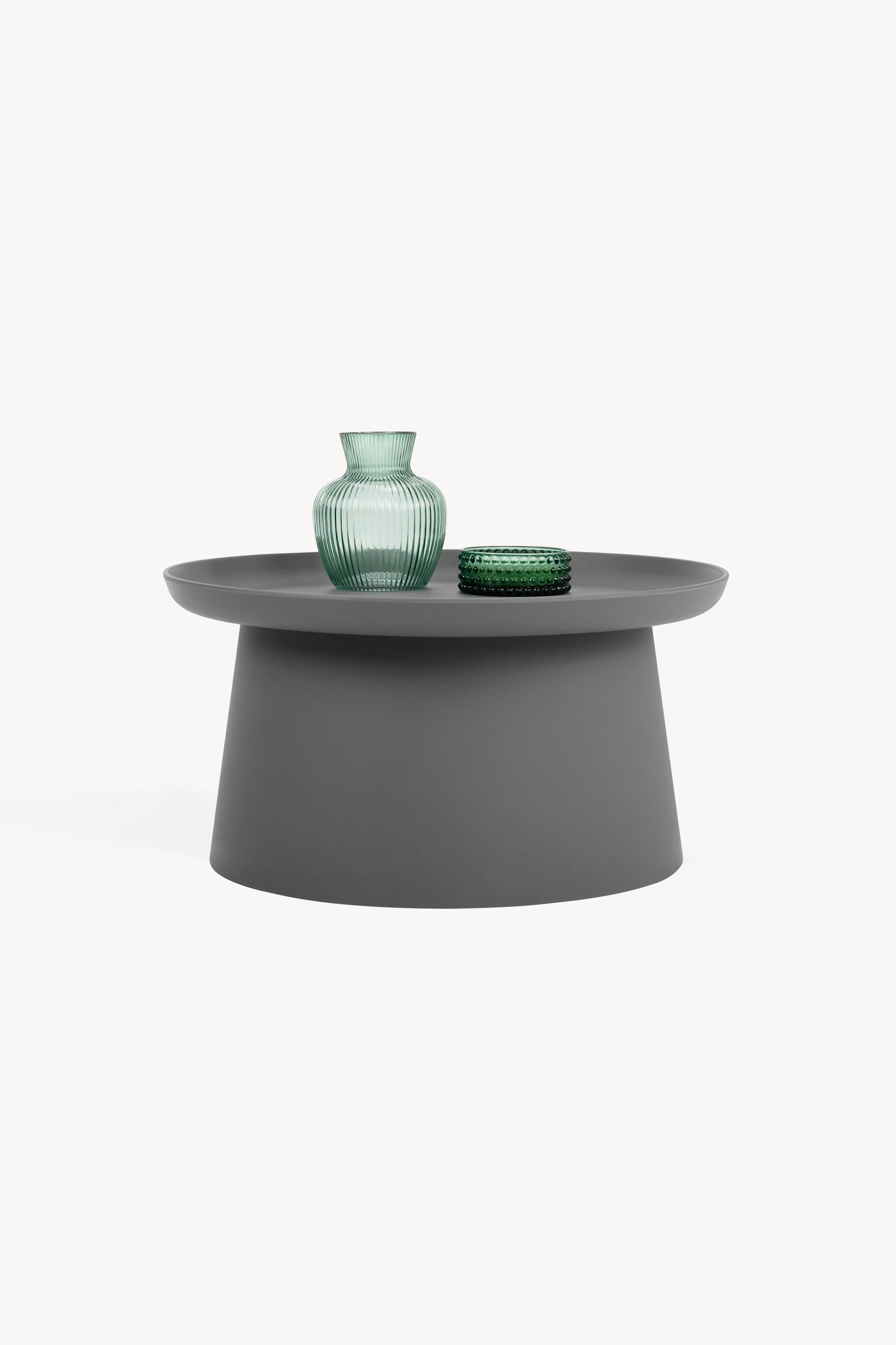 Round coffee table Olivia, 70x70x36 cm, Grey - Detail image 2