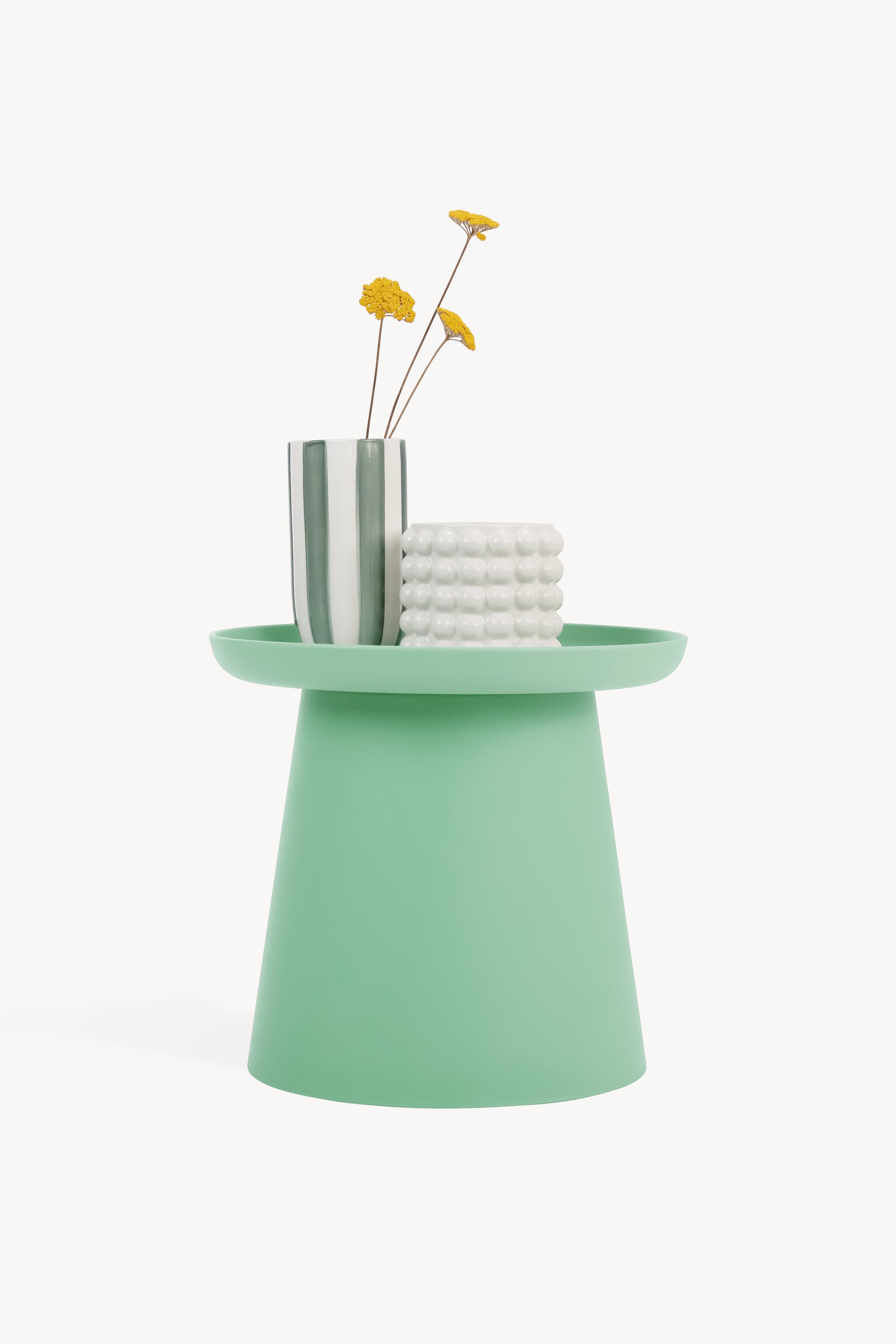 Tavolino rotondo Olivia, 50x50x46,5 cm, Verde - Immagine dettaglio 5