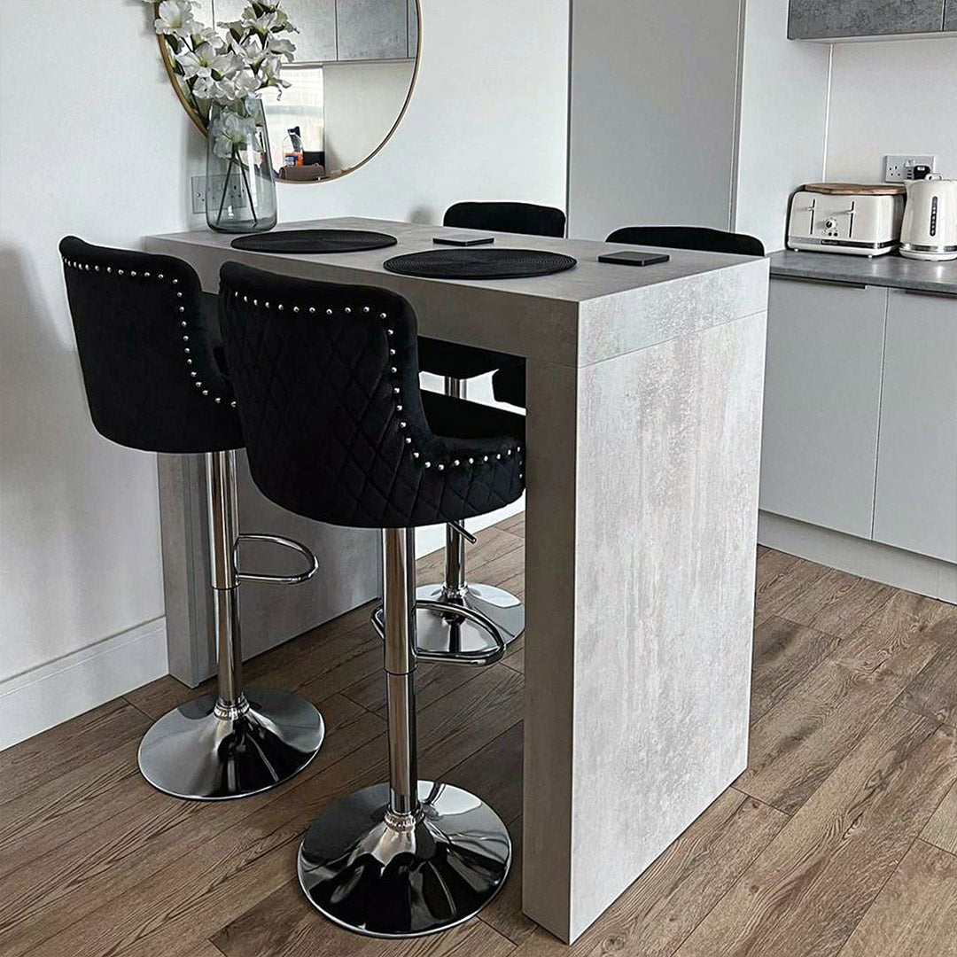Tavolo Alto Evolution 120x60, Grigio Cemento - Immagine ambientata 1