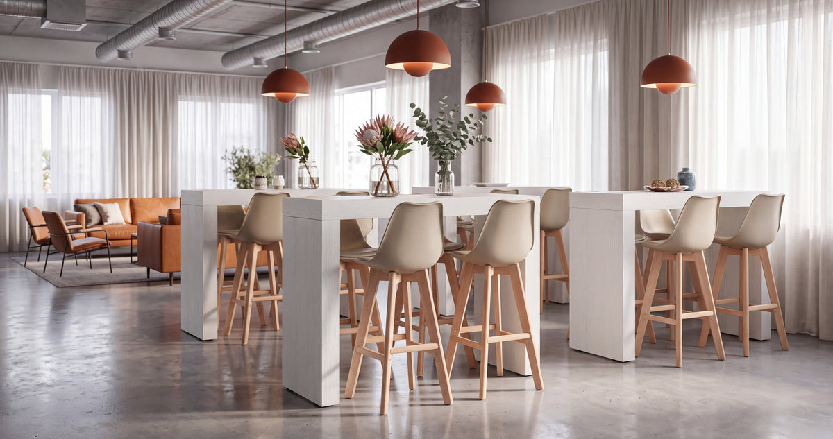 Evolution High Table 120x40, Ashwood White - gallery 5