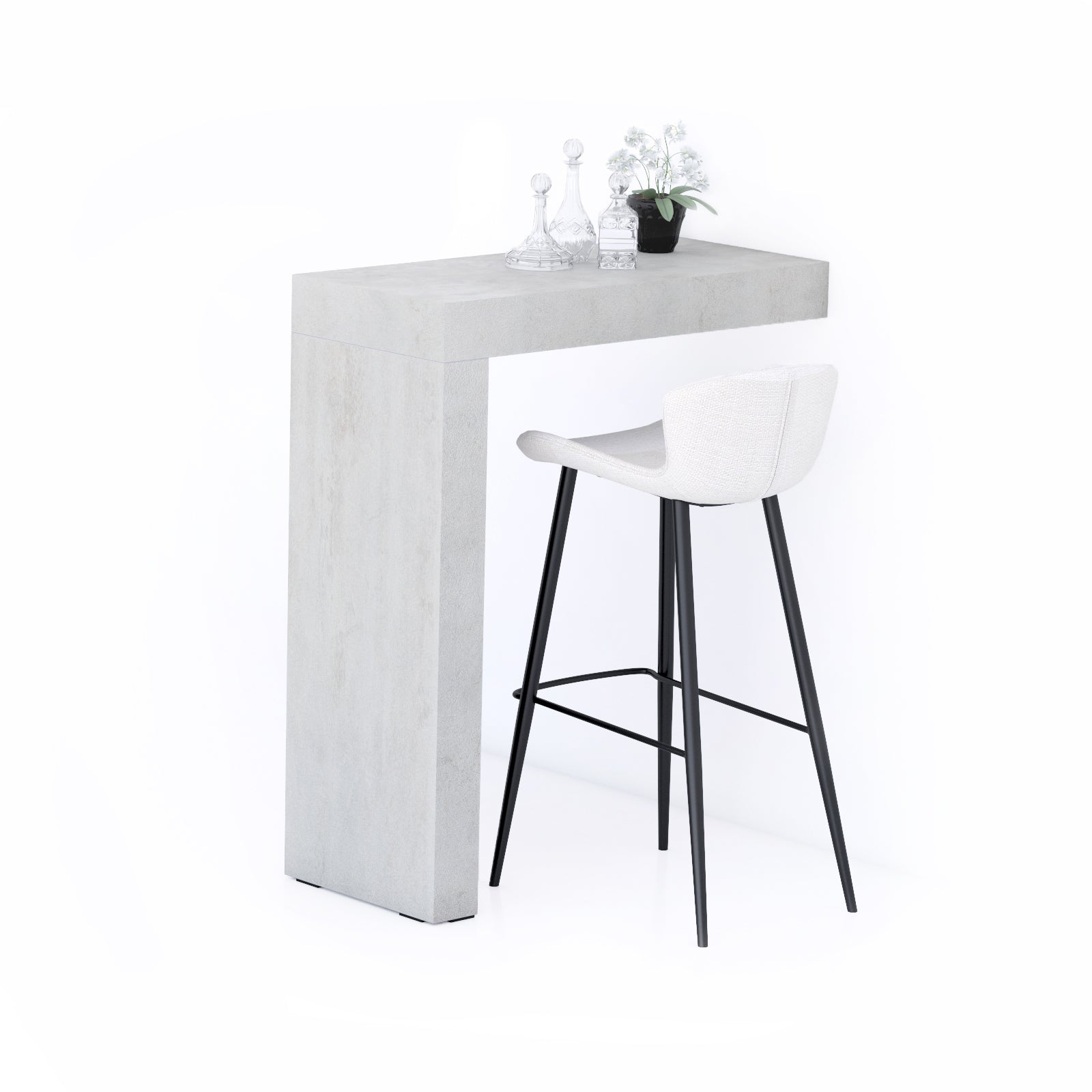 Péninsule Evolution 90x40, Gris Béton