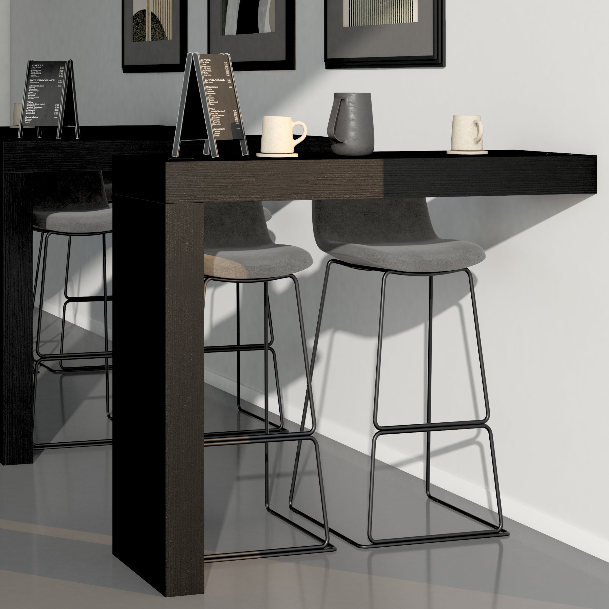 Península Evolution 120x40, Madera Negra - Set image 1