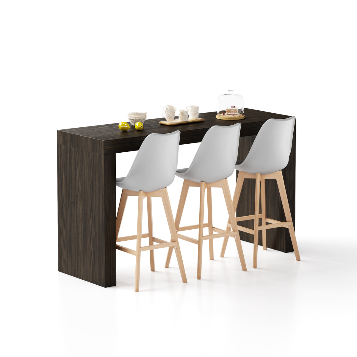 Masă Înaltă Evolution 180x60, Nuc Închis - Imagine principală
