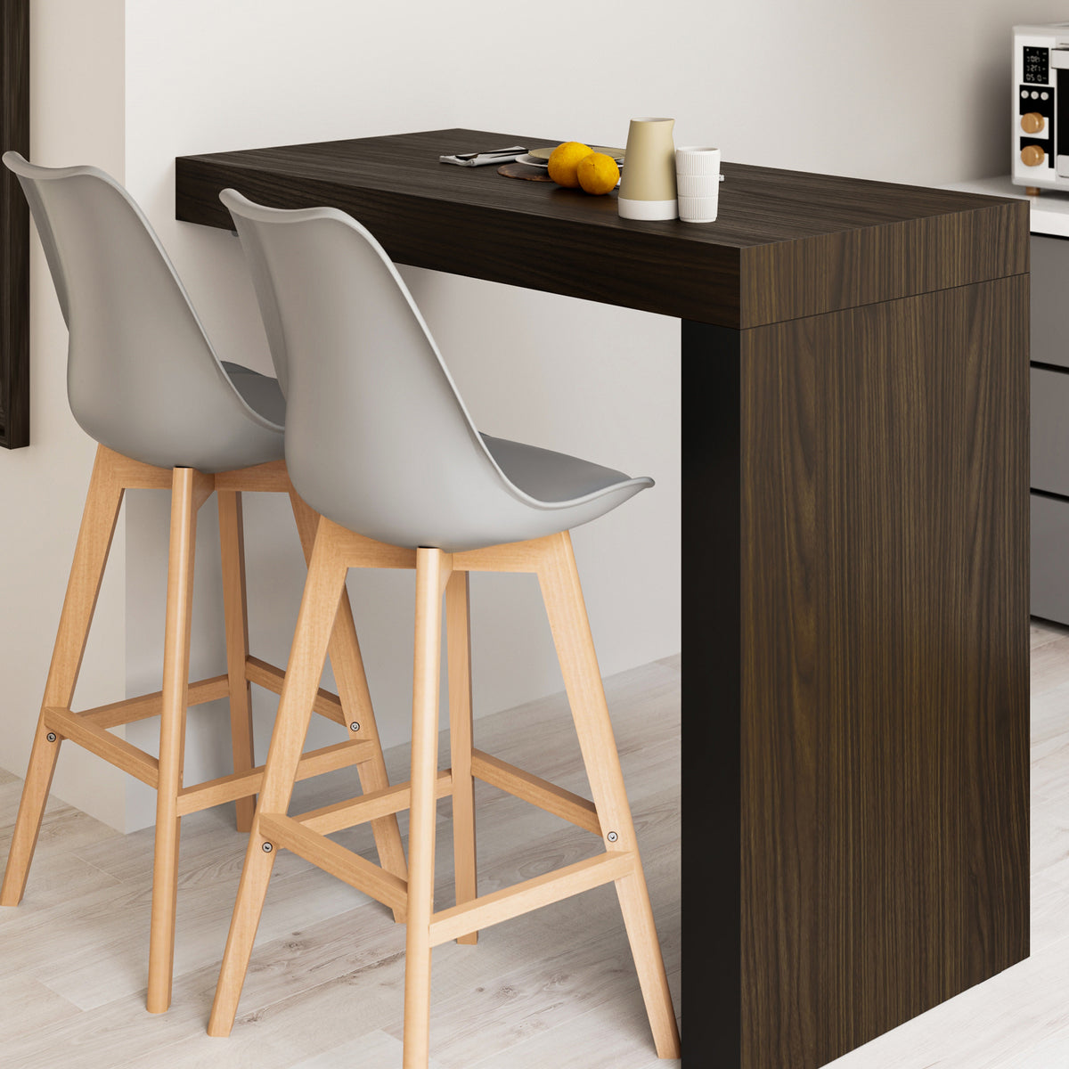Evolution Peninsula 120x60, Dark Walnut - Set image 1
