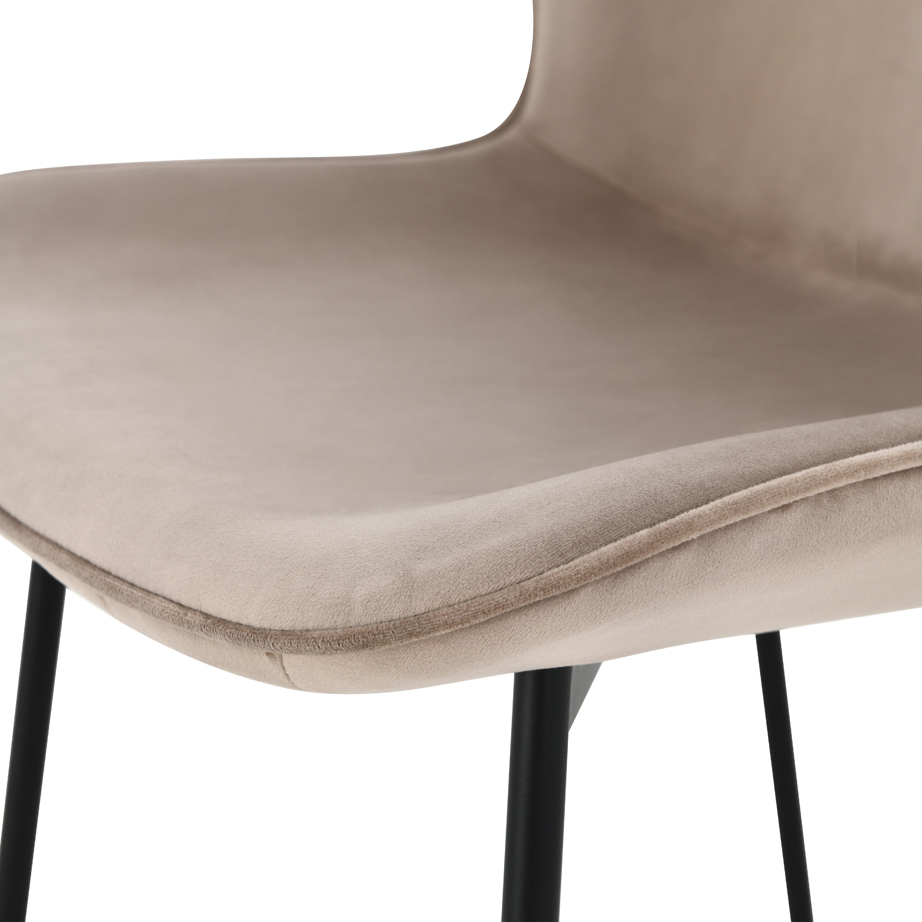 Ambra Samtstühle, 2er-Set, Beige - Detail image 5