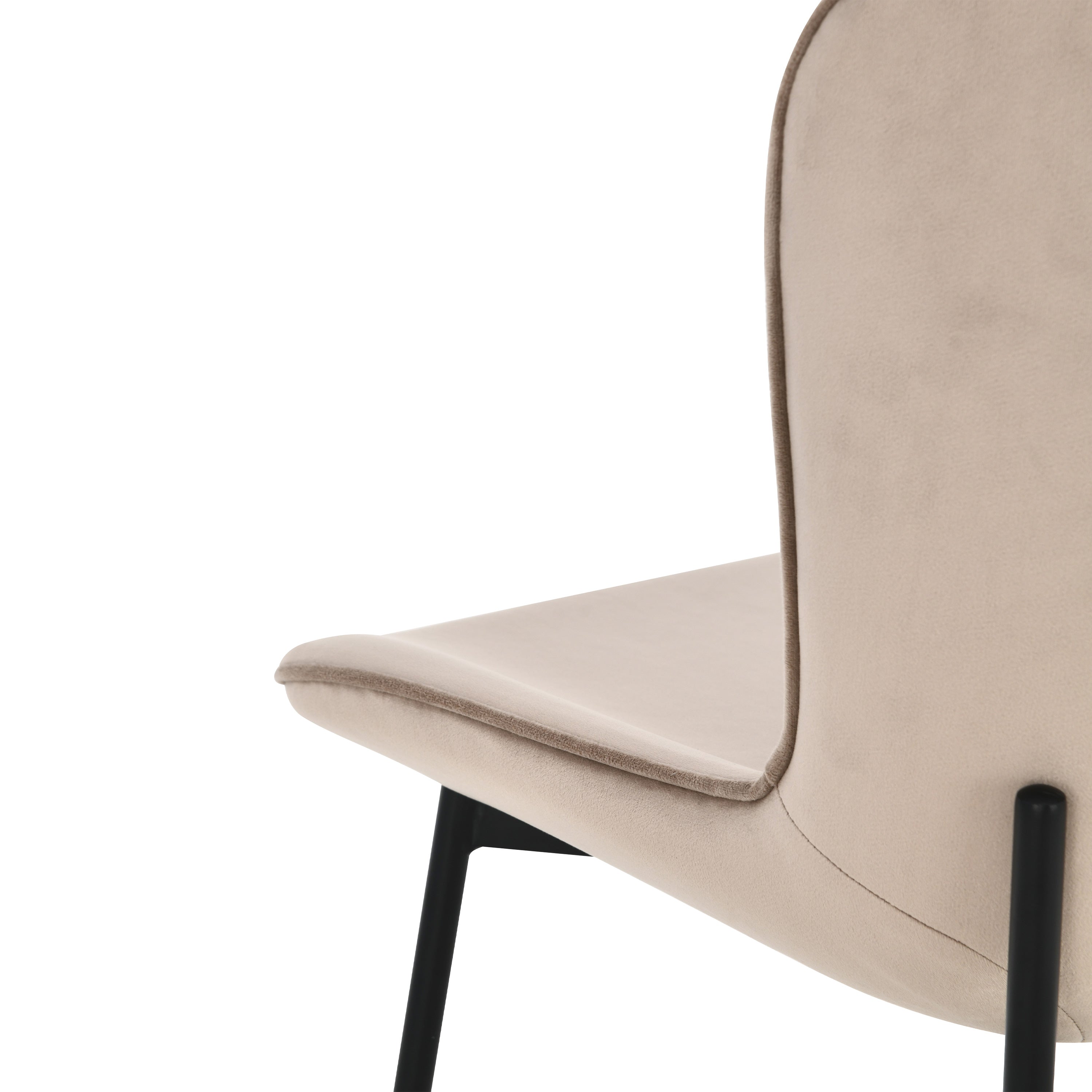 Ambra Samtstühle, 2er-Set, Beige - Detail image 6