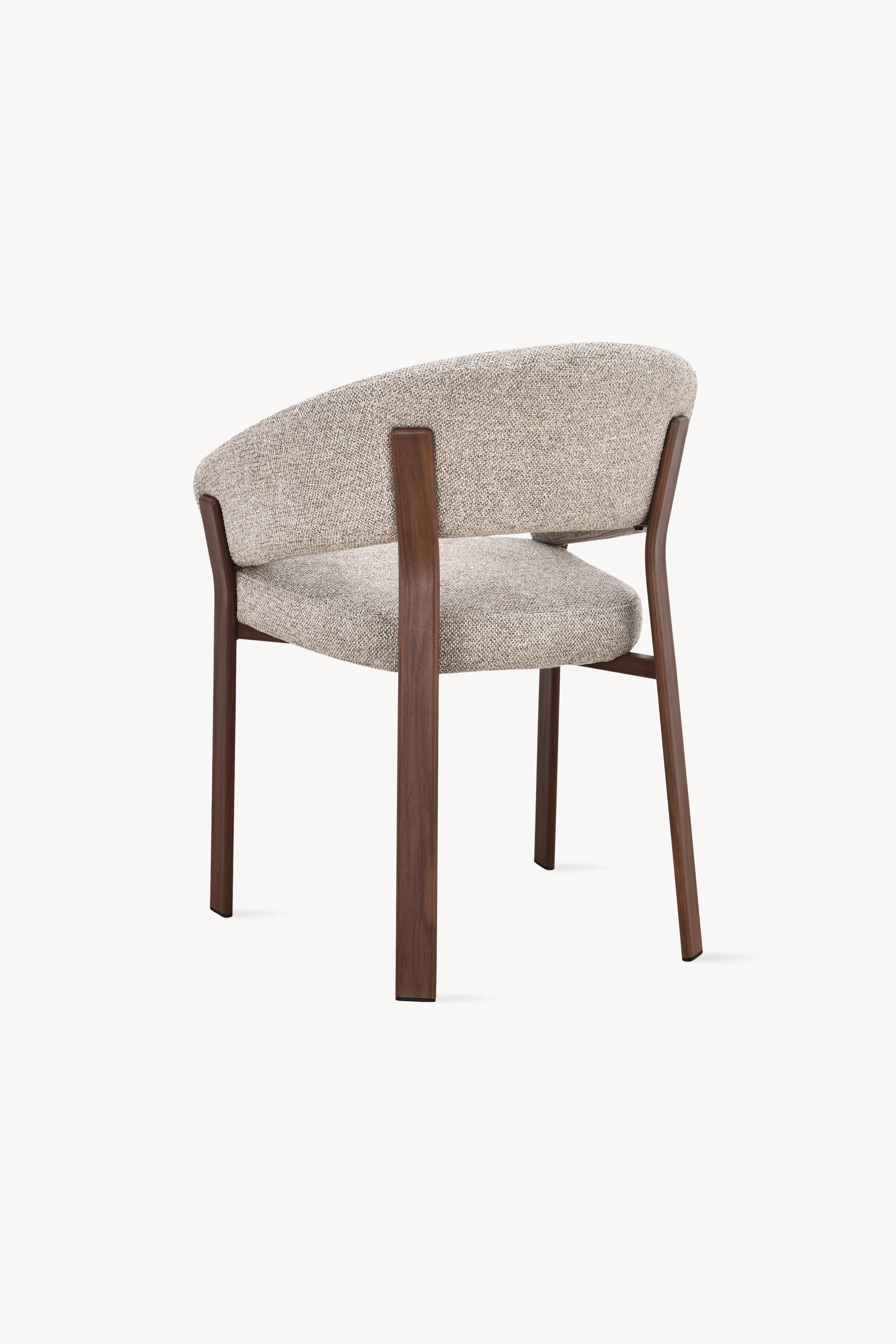 Angela Polsterstühle, 2er-Set, Beige mit Metallbeinen in dunkler Holzoptik - Detailbild 12