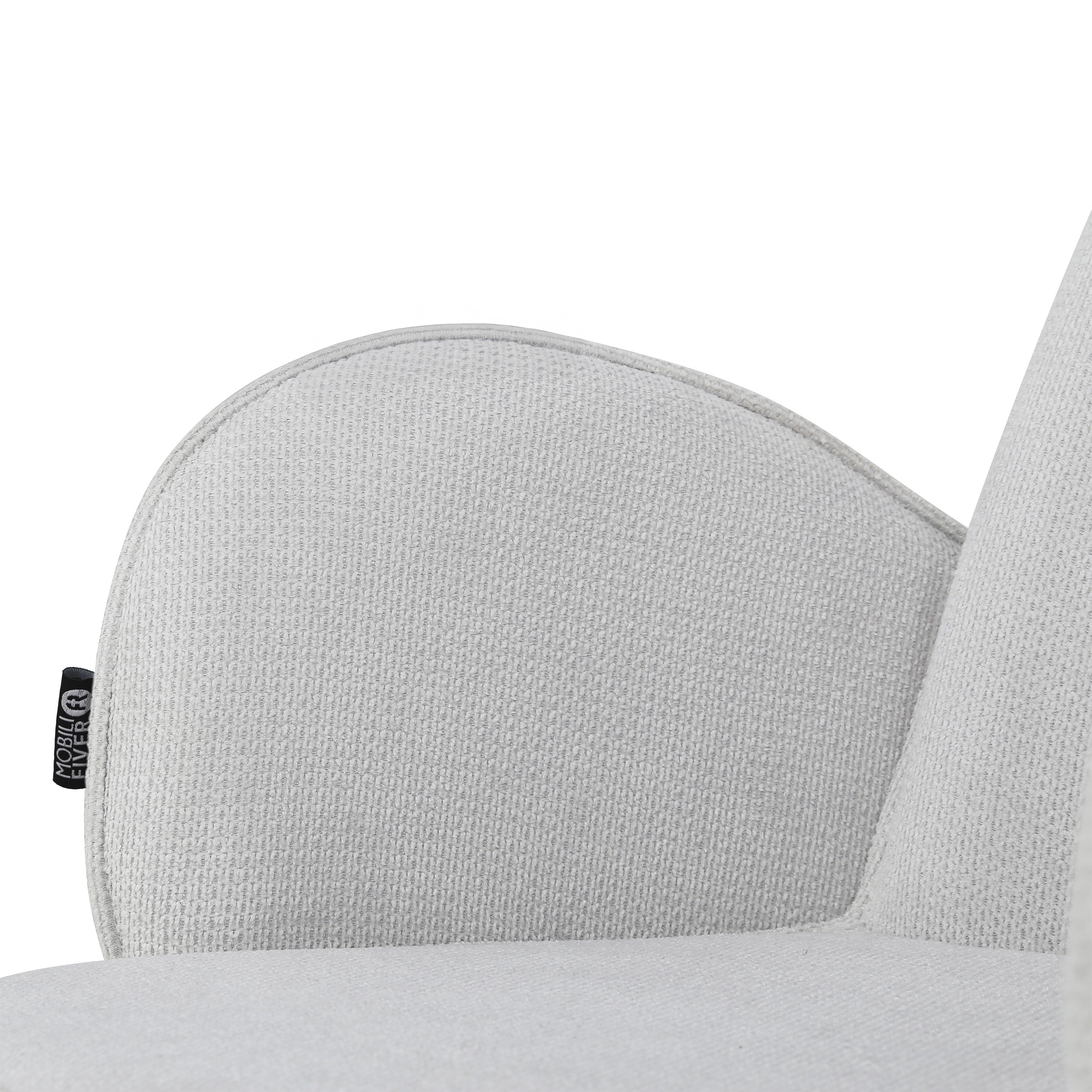 Agata Fabric Chairs, Set of 2, Ice White - Detail image 14
