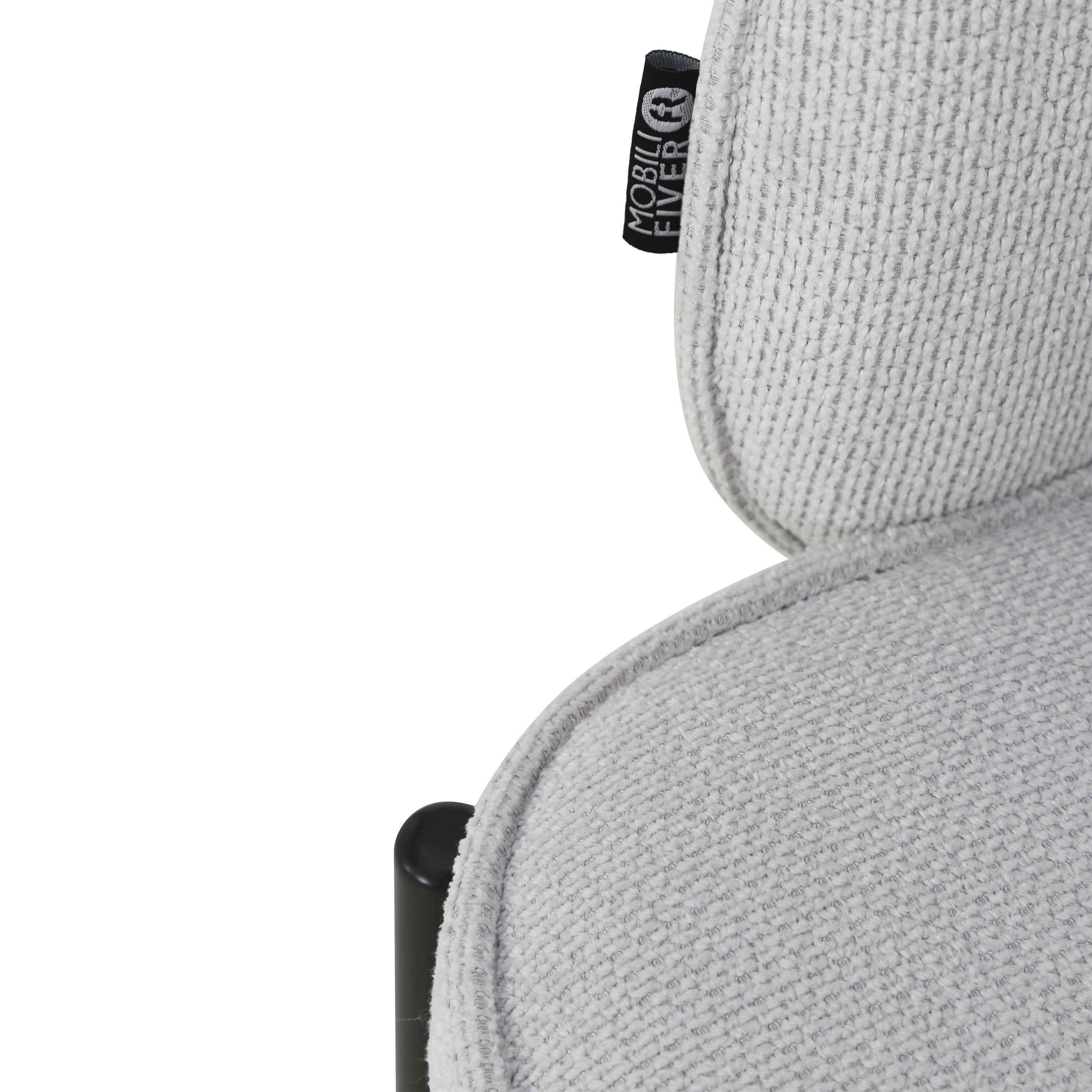 Agata Fabric Chairs, Set of 2, Ice White - Detail image 12