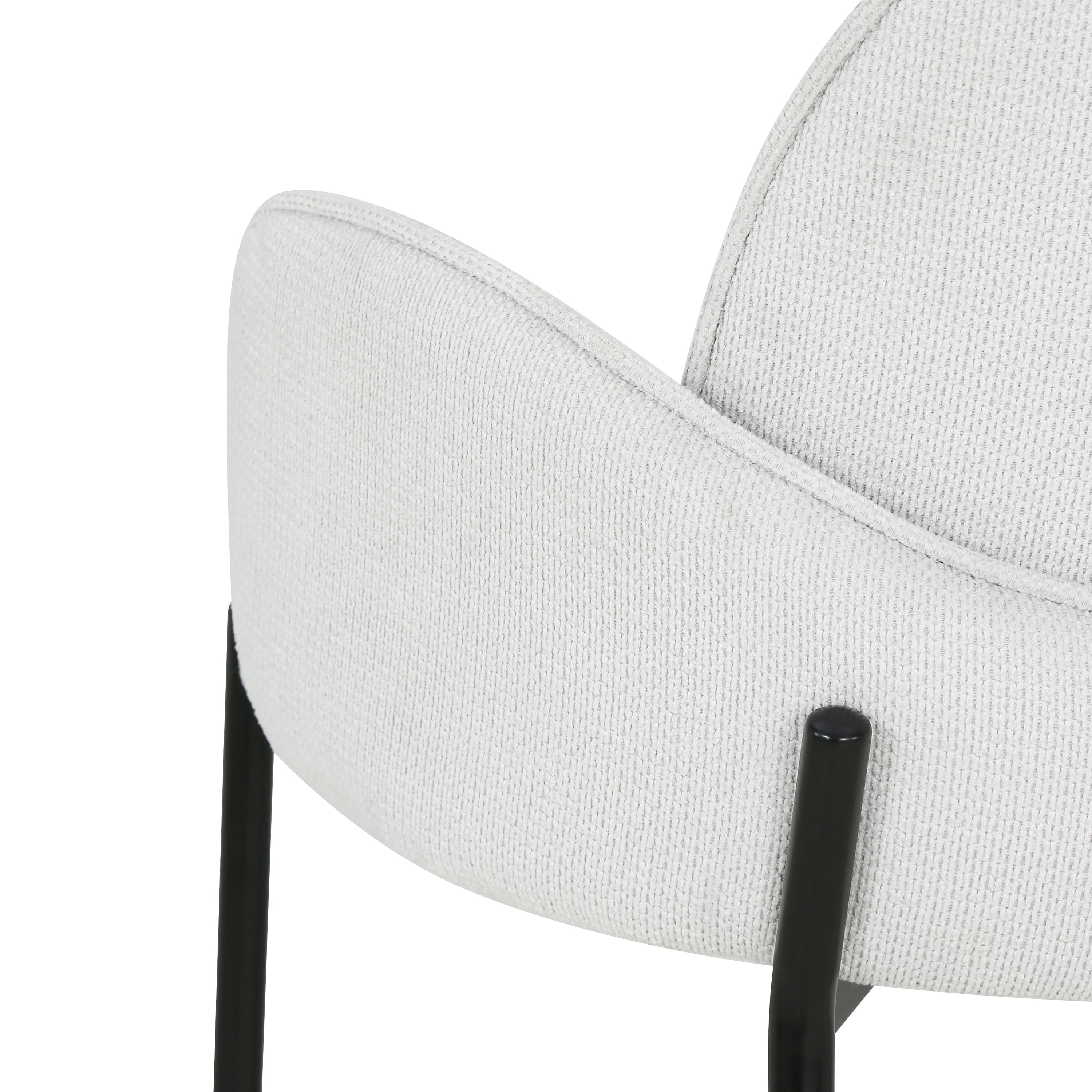 Agata Stoffhocker, 2er-Set, Eisweiß - Detail image 8