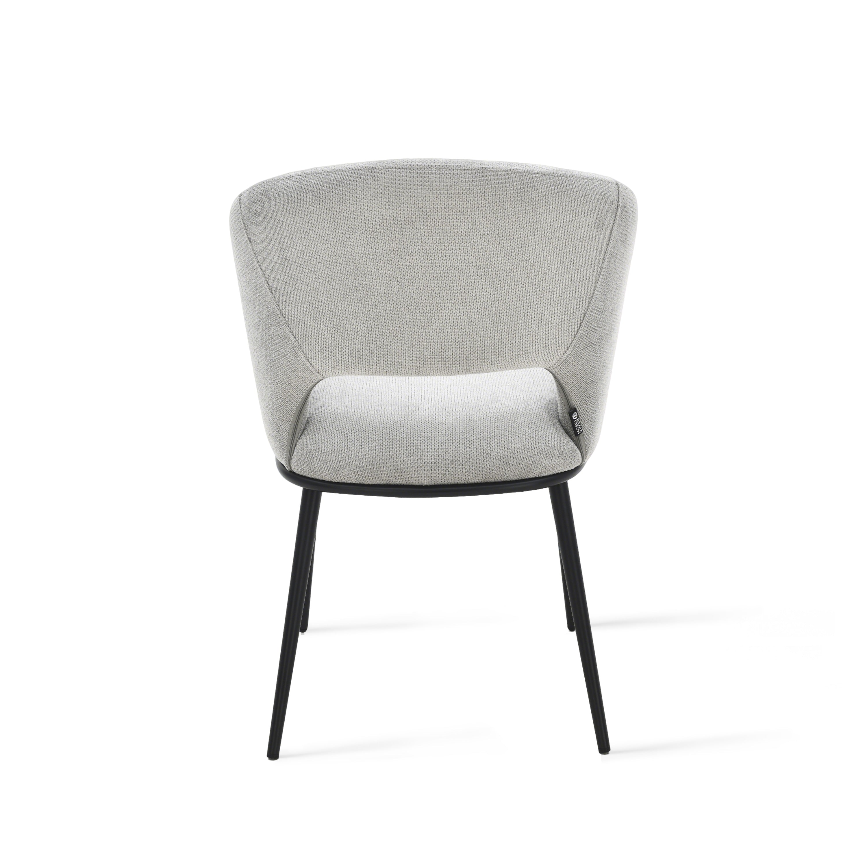 Alice Fabric Chairs, Set of 2, Ice Grey - Detail image 4