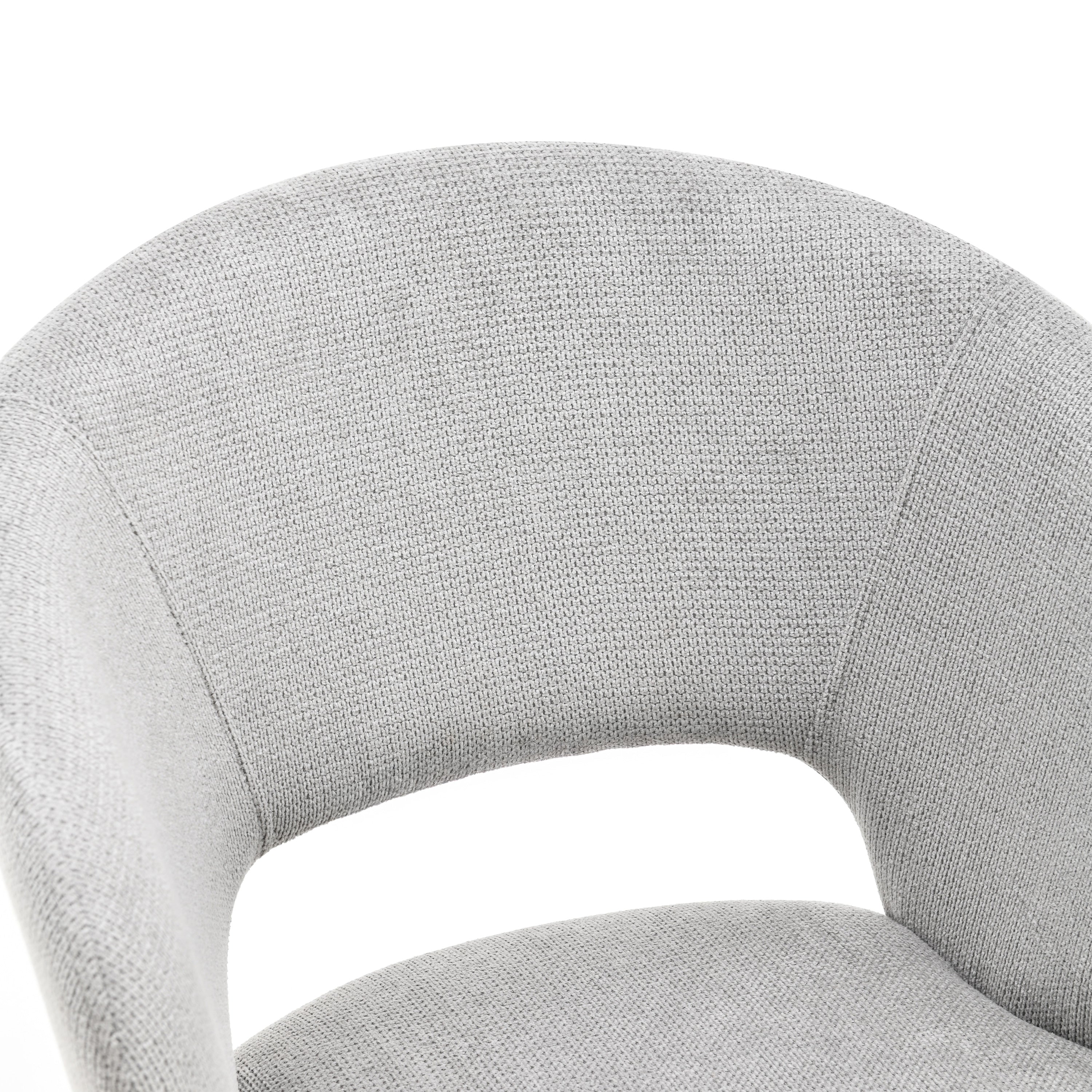Alice Fabric Chairs, Set of 2, Ice Grey - Detail image 9