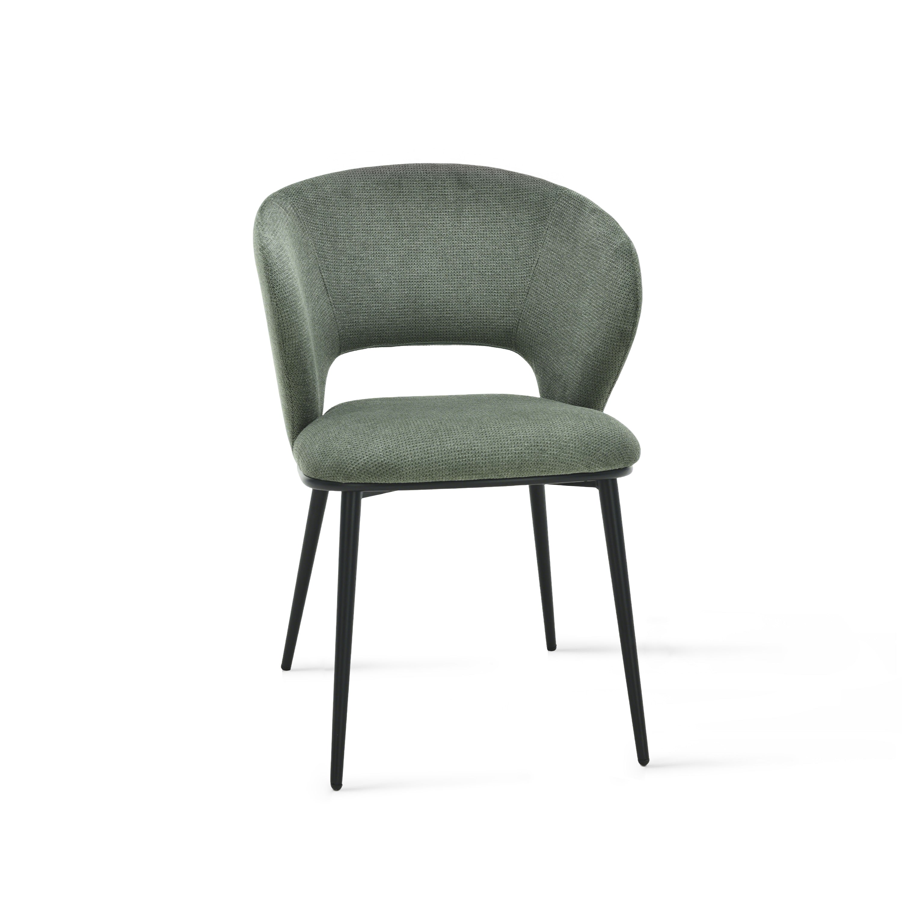 Alice Fabric Chairs, Set of 2, Forest Green - Detail image 1