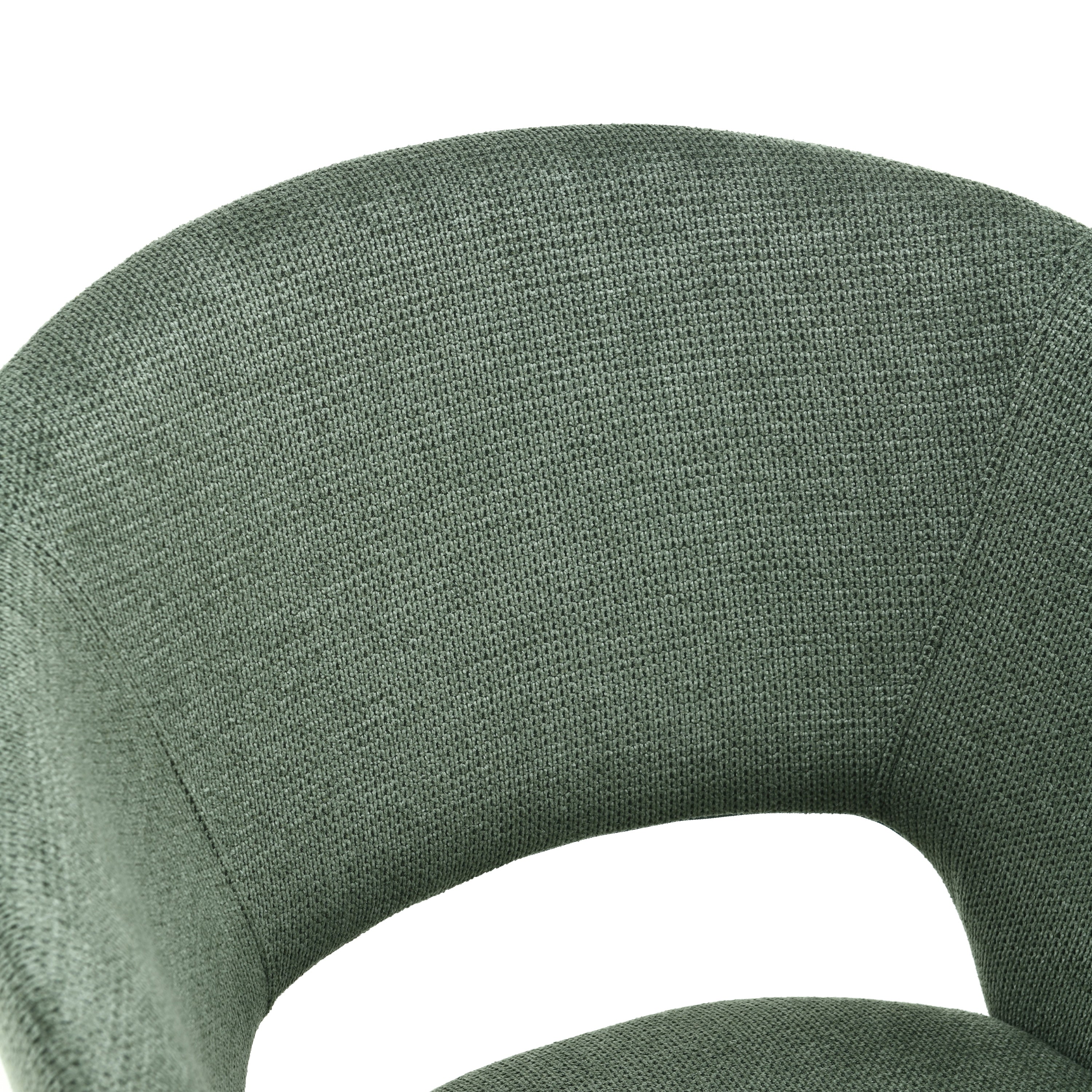 Alice Fabric Chairs, Set of 2, Forest Green - Detail image 8