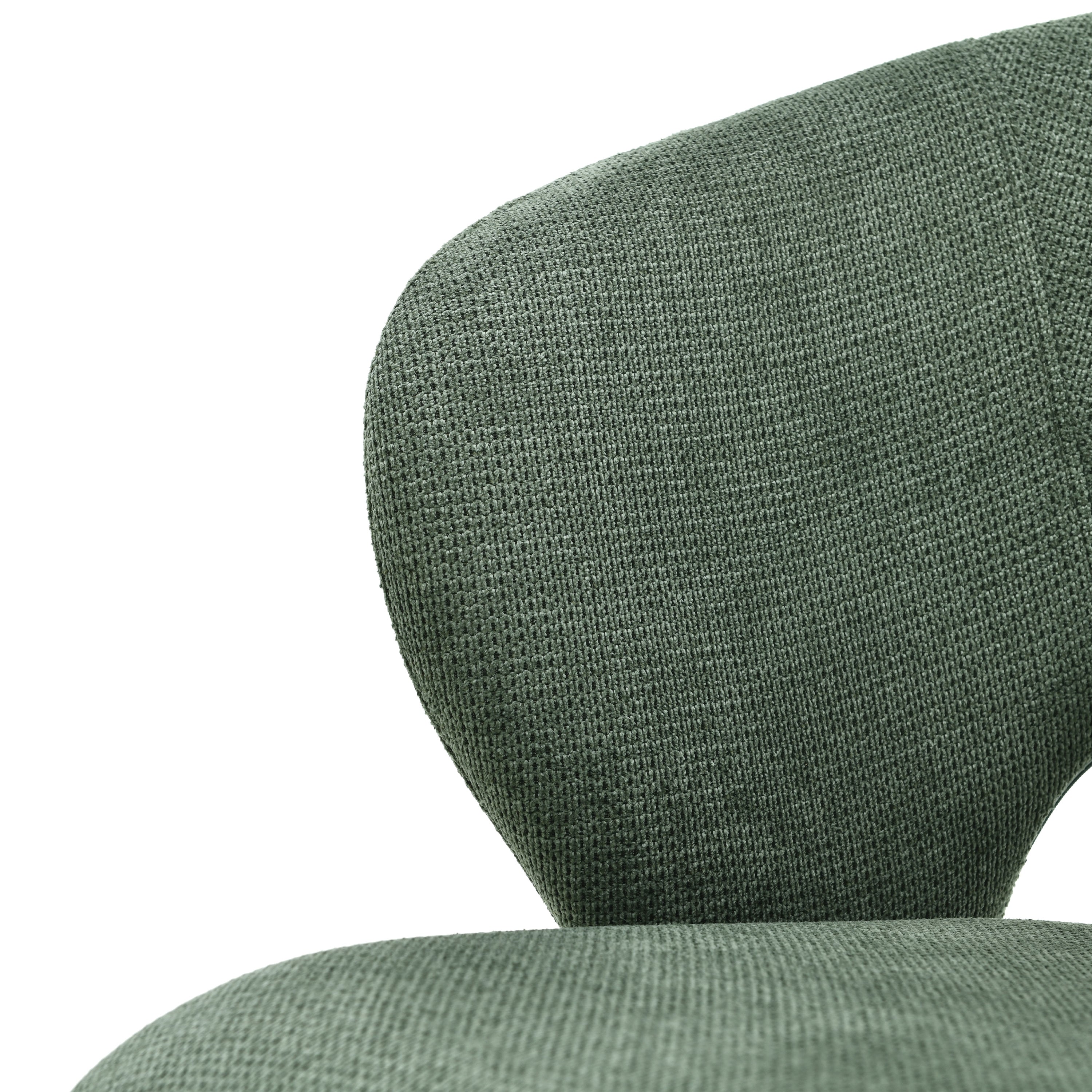 Alice Fabric Chairs, Set of 2, Forest Green - Detail image 9