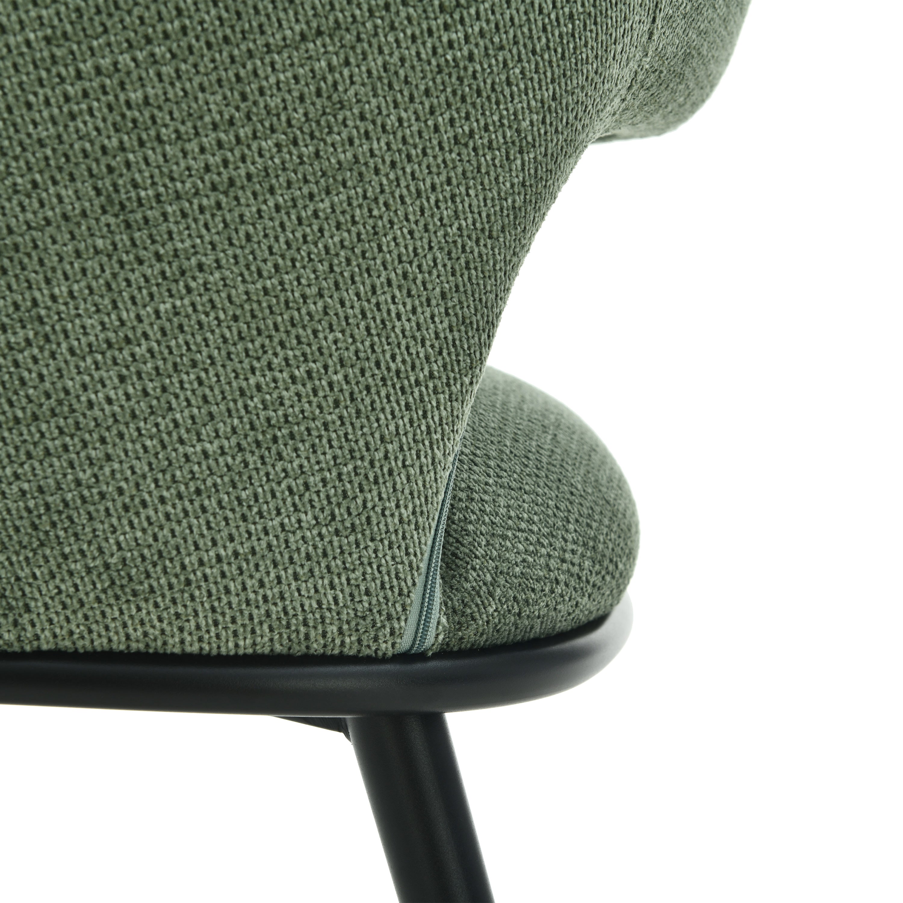 Alice Fabric Chairs, Set of 2, Forest Green - Detail image 7