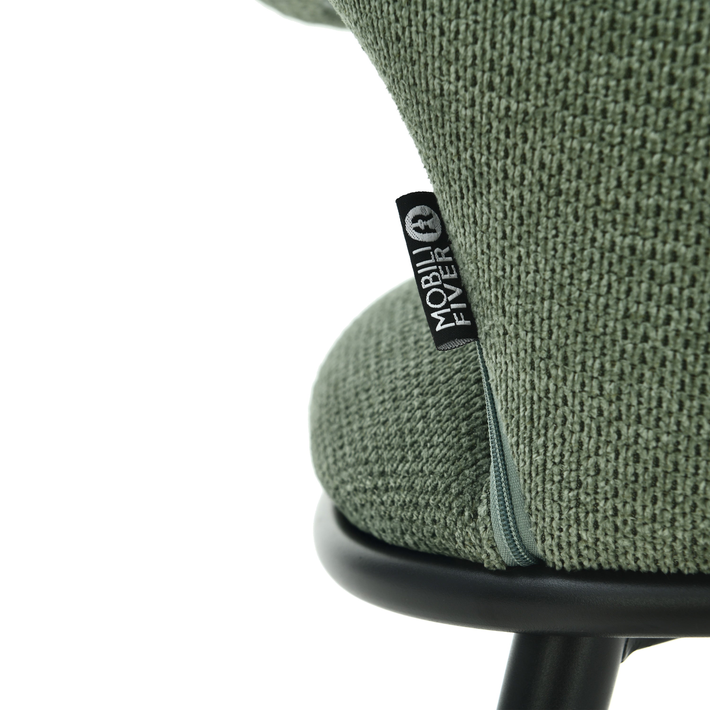 Alice Fabric Chairs, Set of 2, Forest Green - Detail image 10