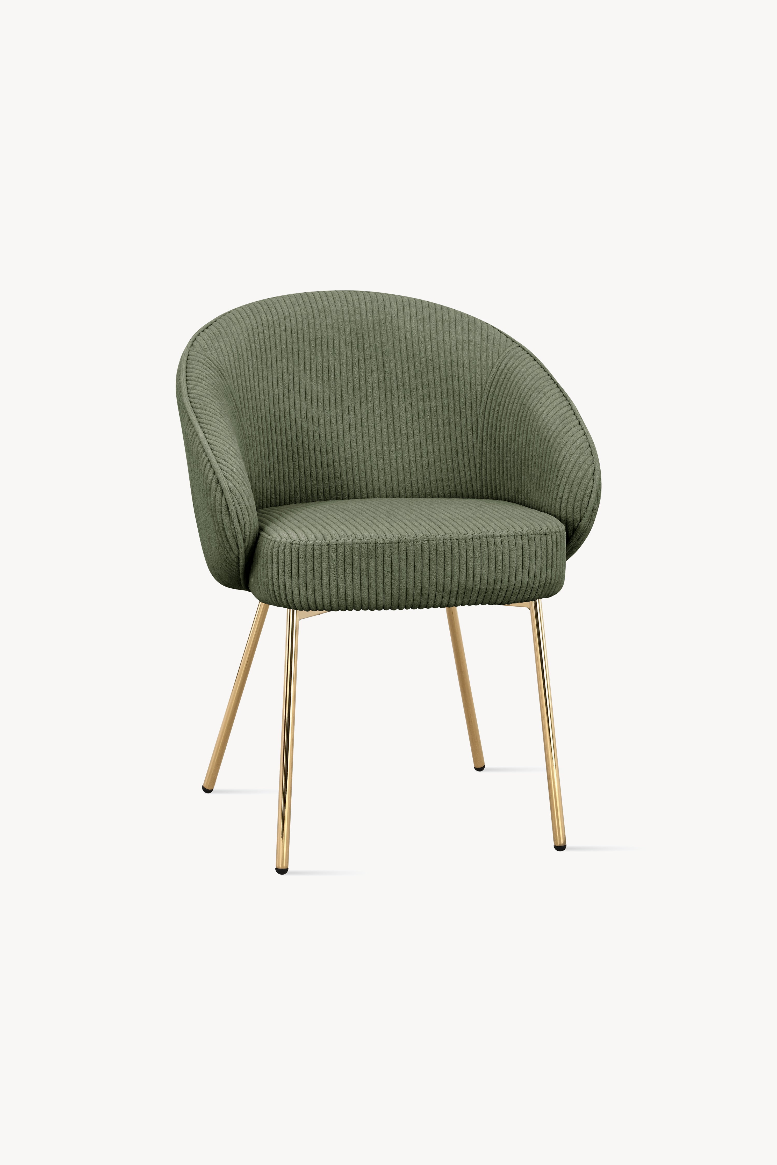 Sedie in tessuto Beatrice, Set da 2, Verde