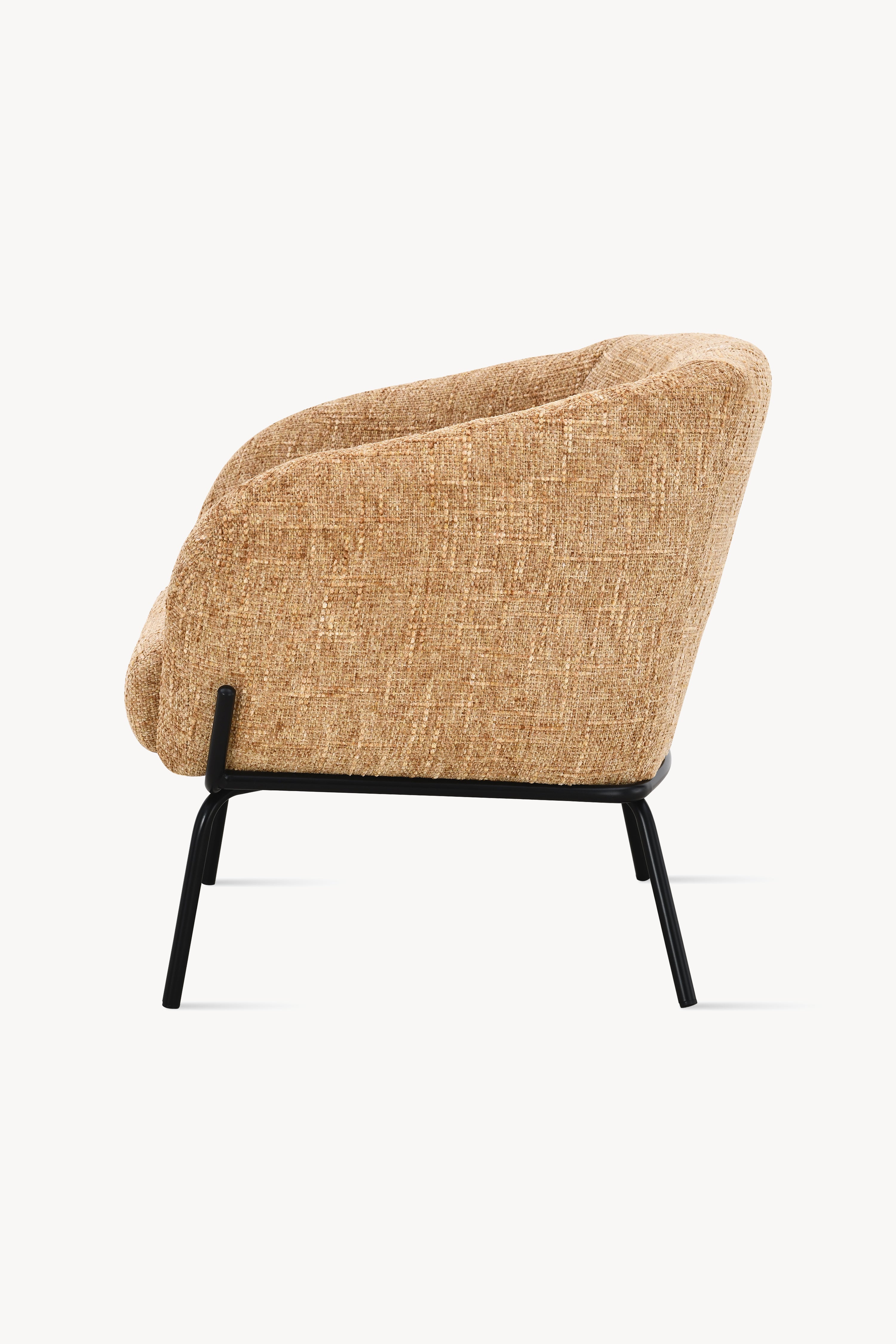 Fauteuil en tissu Davide, Orange - Image de détail 2