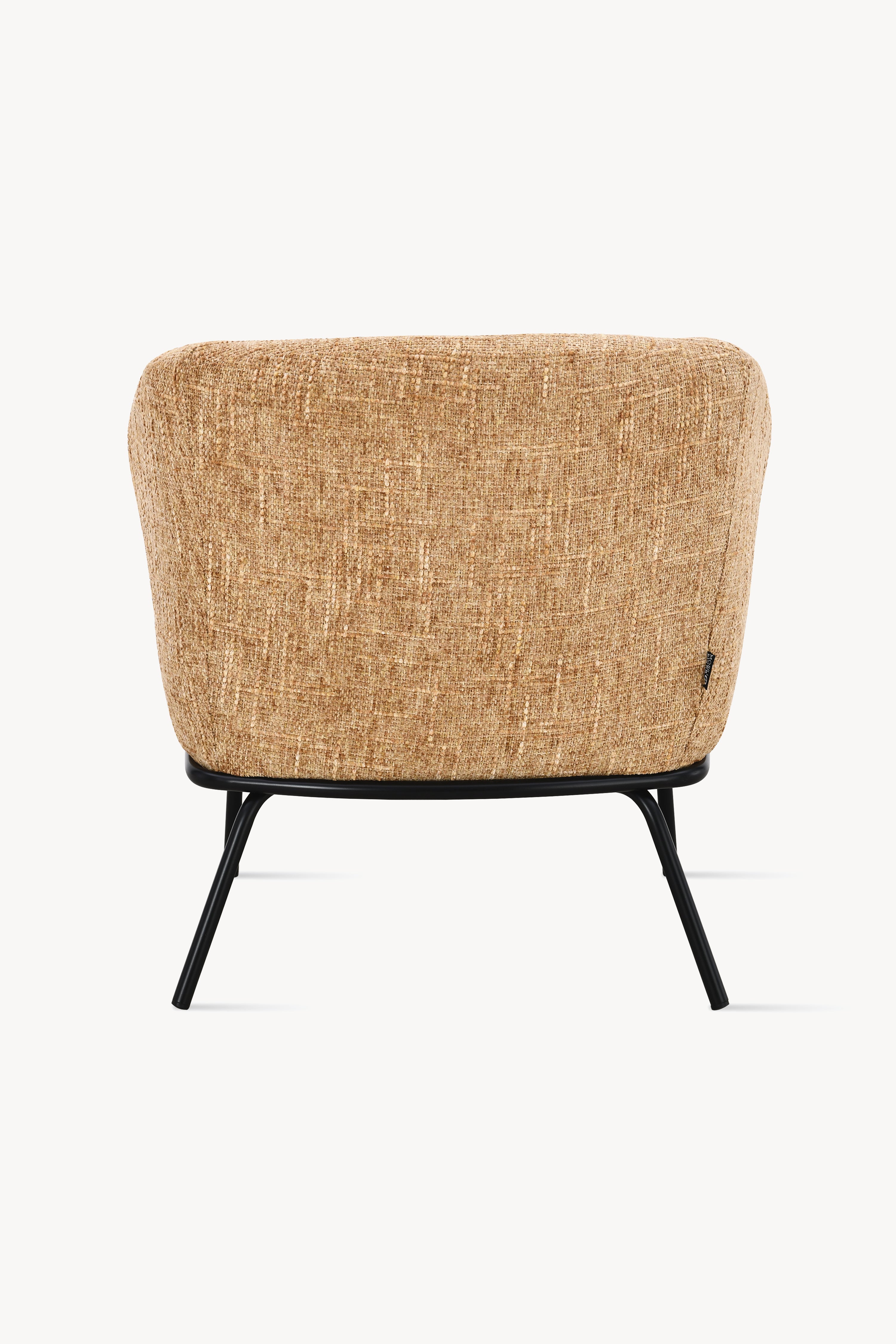 Fauteuil en tissu Davide, Orange - Image de détail 4