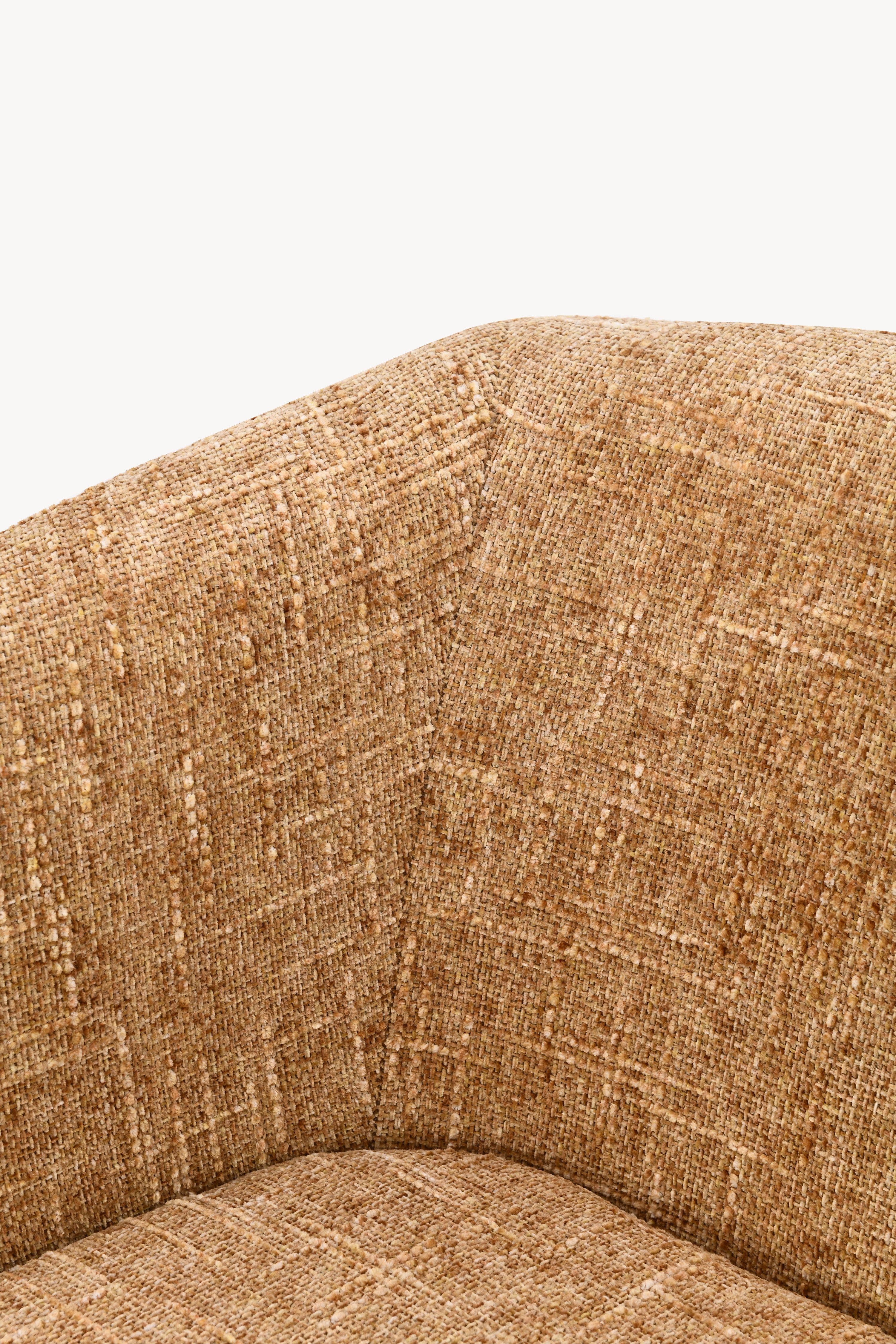 Fauteuil en tissu Davide, Orange - Image de détail 15