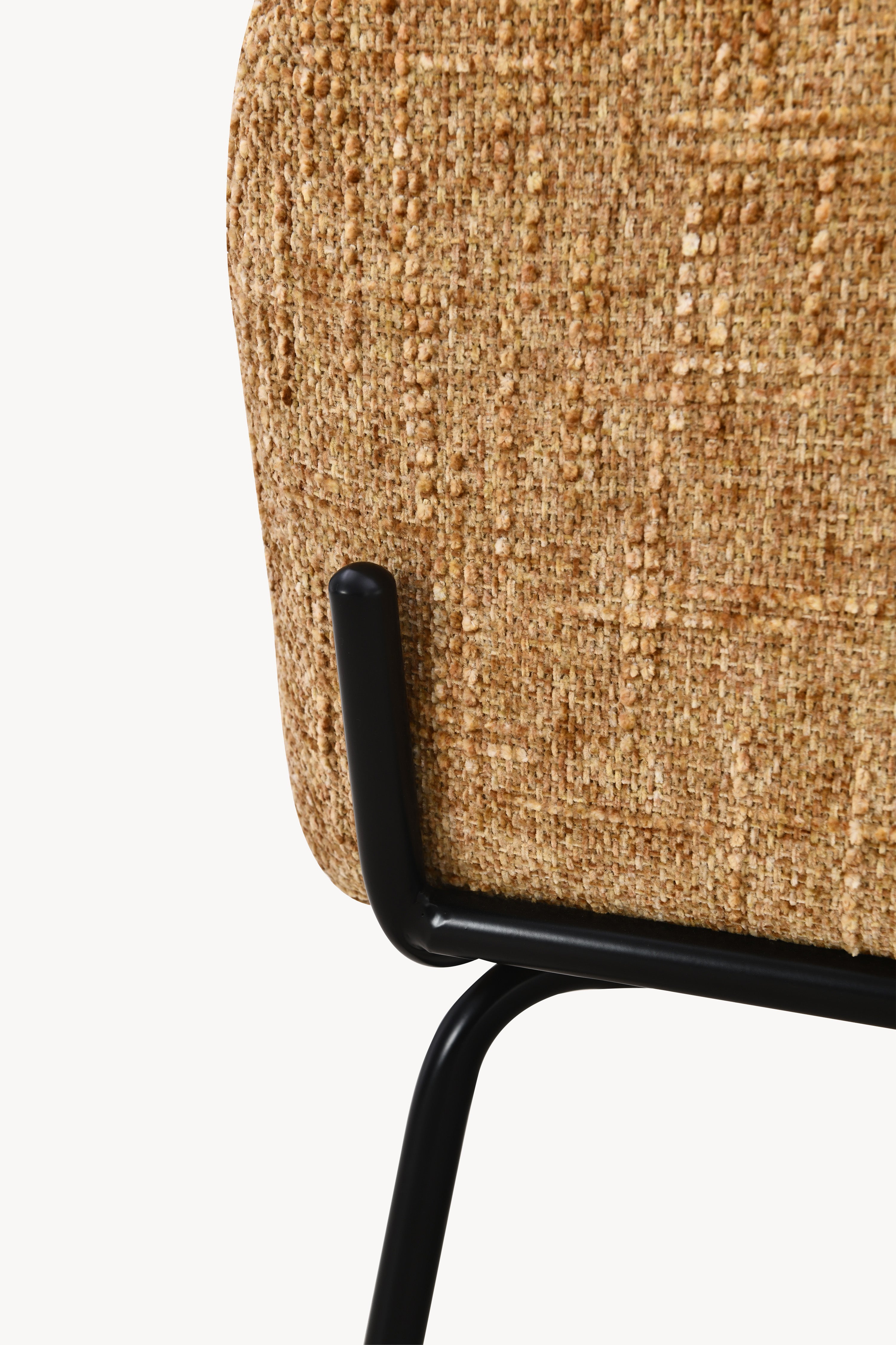 Fauteuil en tissu Davide, Orange - Image de détail 3