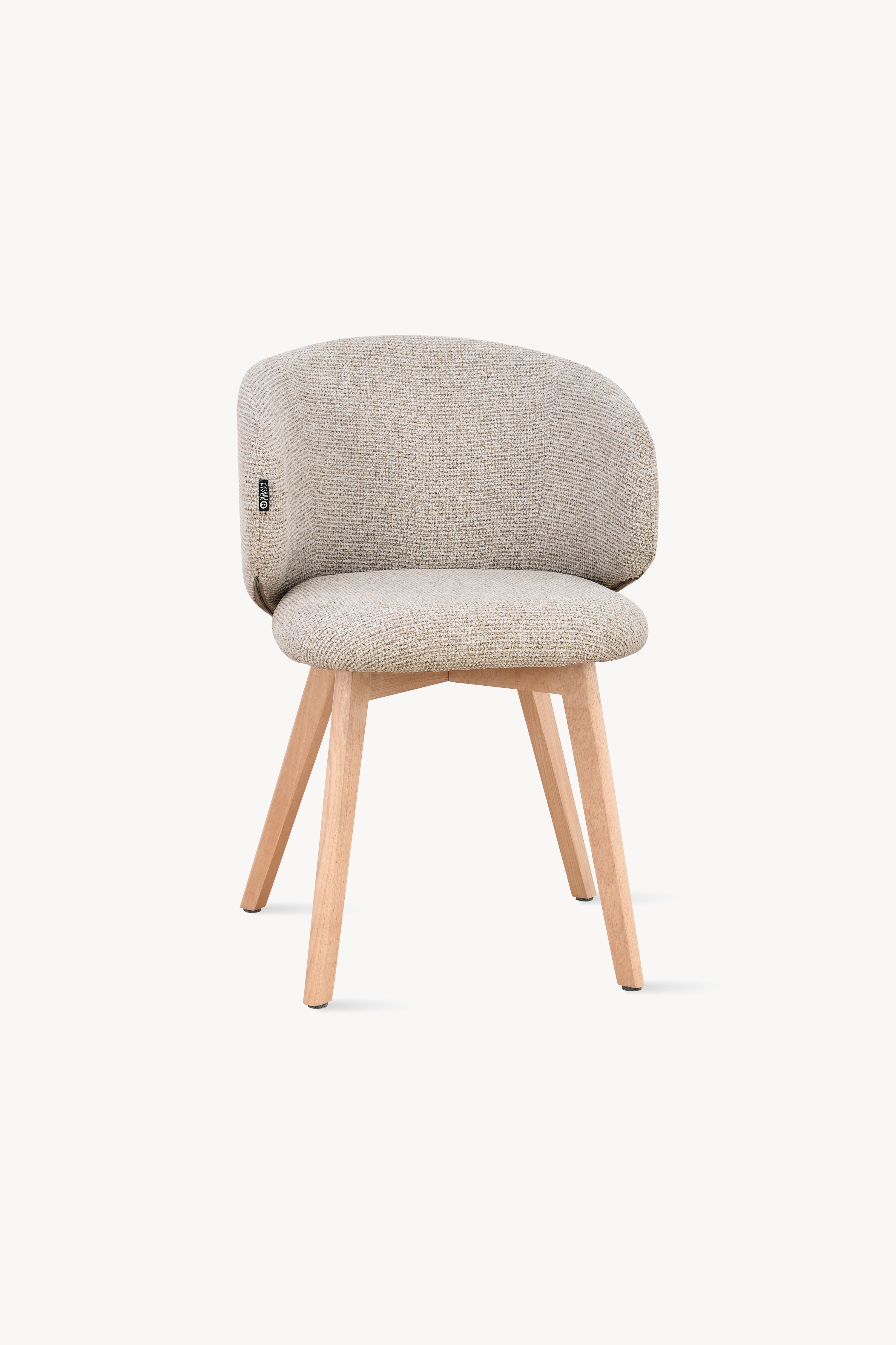 Stühle aus Stoff Federica, 2er-Set, Beige - Detailbild 1