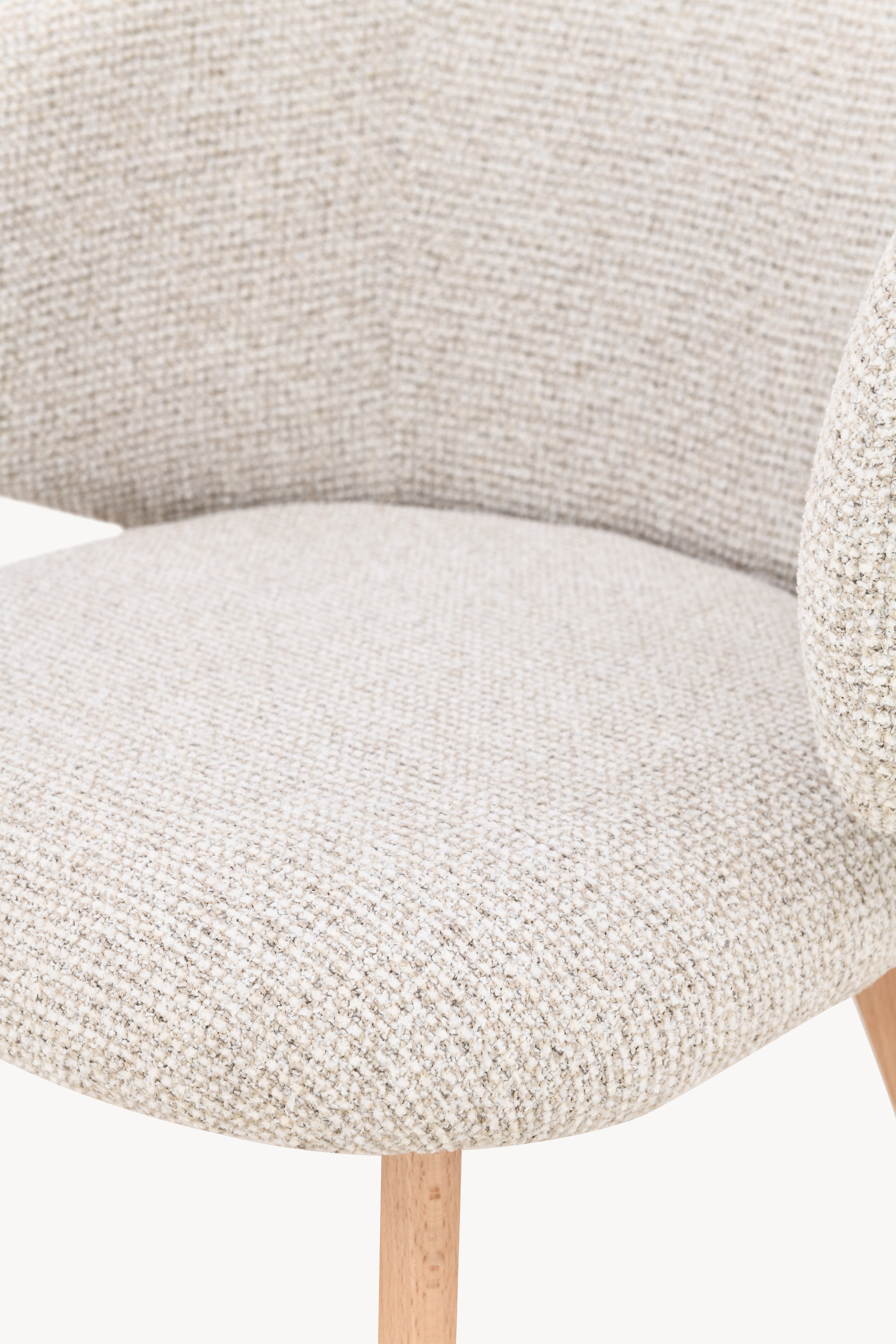 Stühle aus Stoff Federica, 2er-Set, Cremeweiß - Detailbild 8