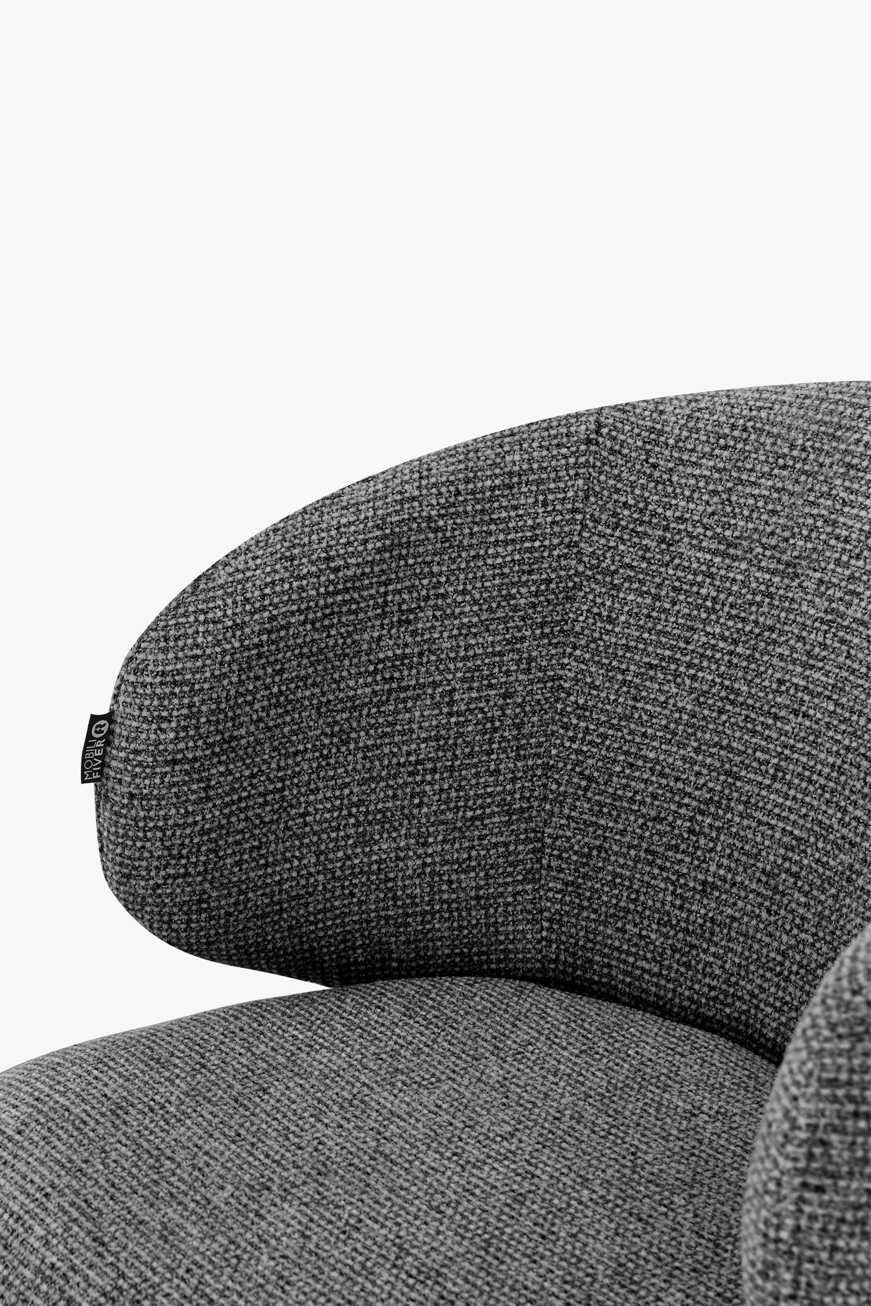 Chaises en tissu Federica, Lot de 2, Gris Foncé - Image de détail 16