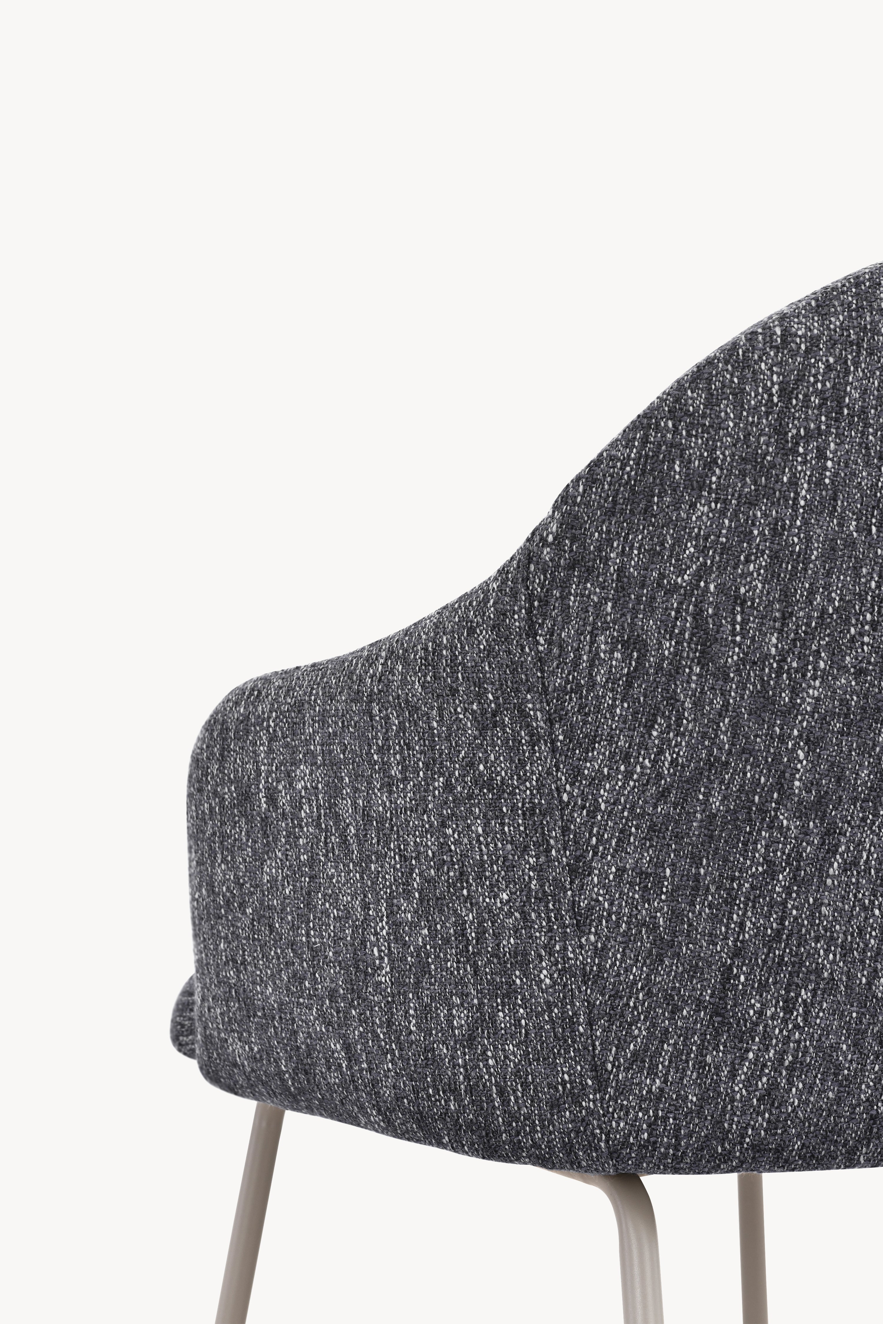 Stühle aus Stoff Giulia, 2er-Set, Dunkelgrau - Detailbild 7