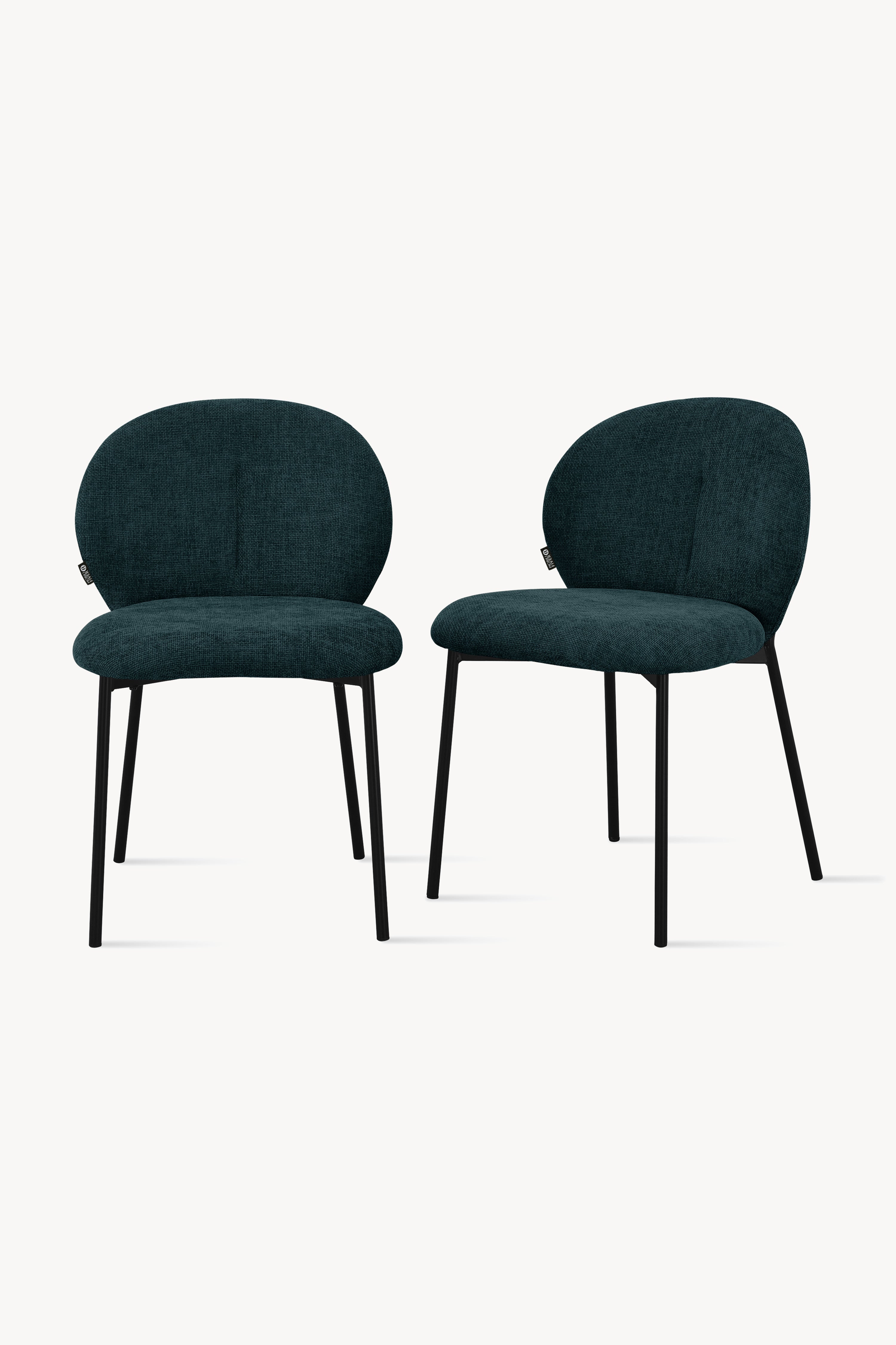 Sedie in tessuto Icaro, Set da 2, Verde - Immagine principale