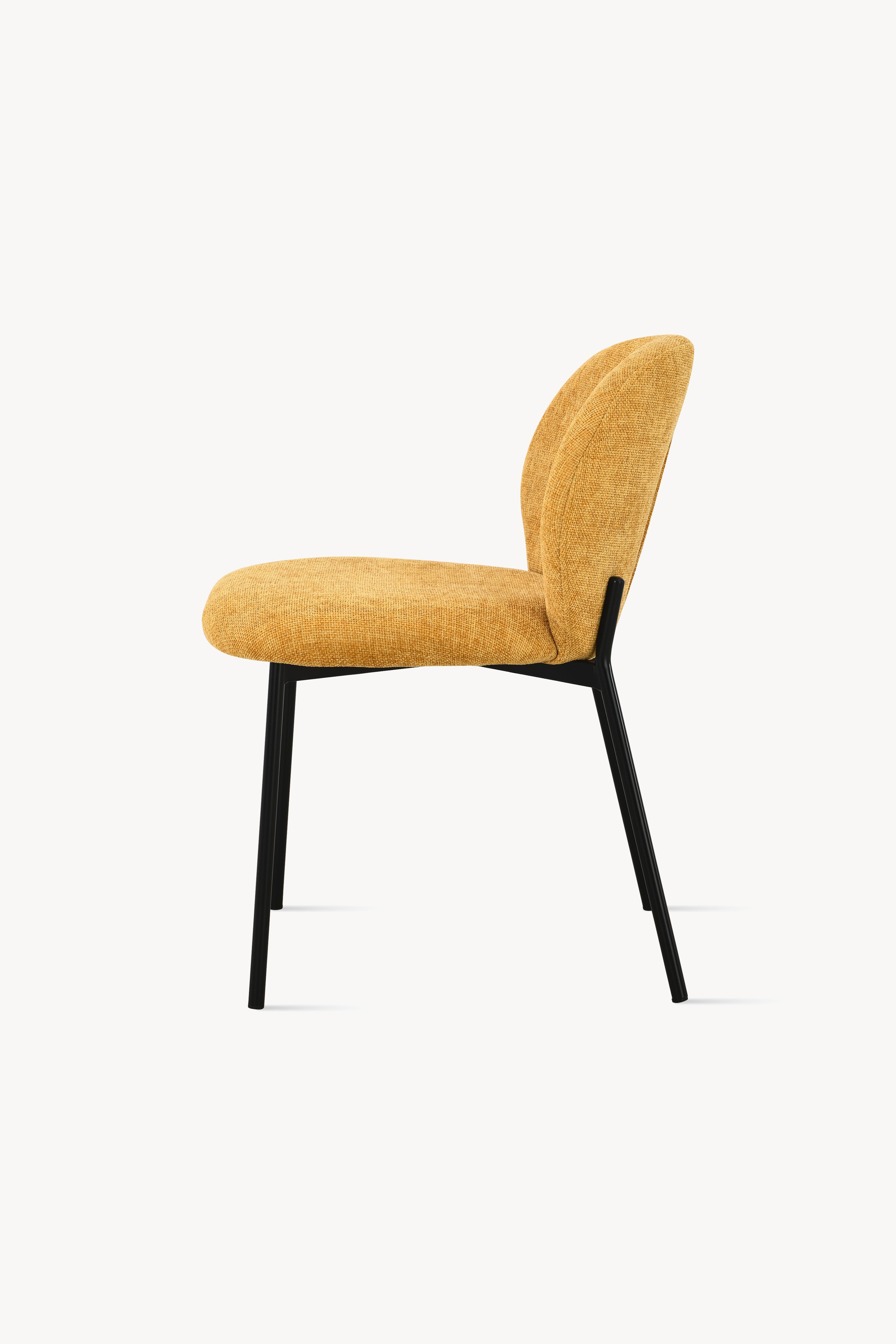 Icaro Fabric Chairs, Set of 2, Yellow - Detail image 9
