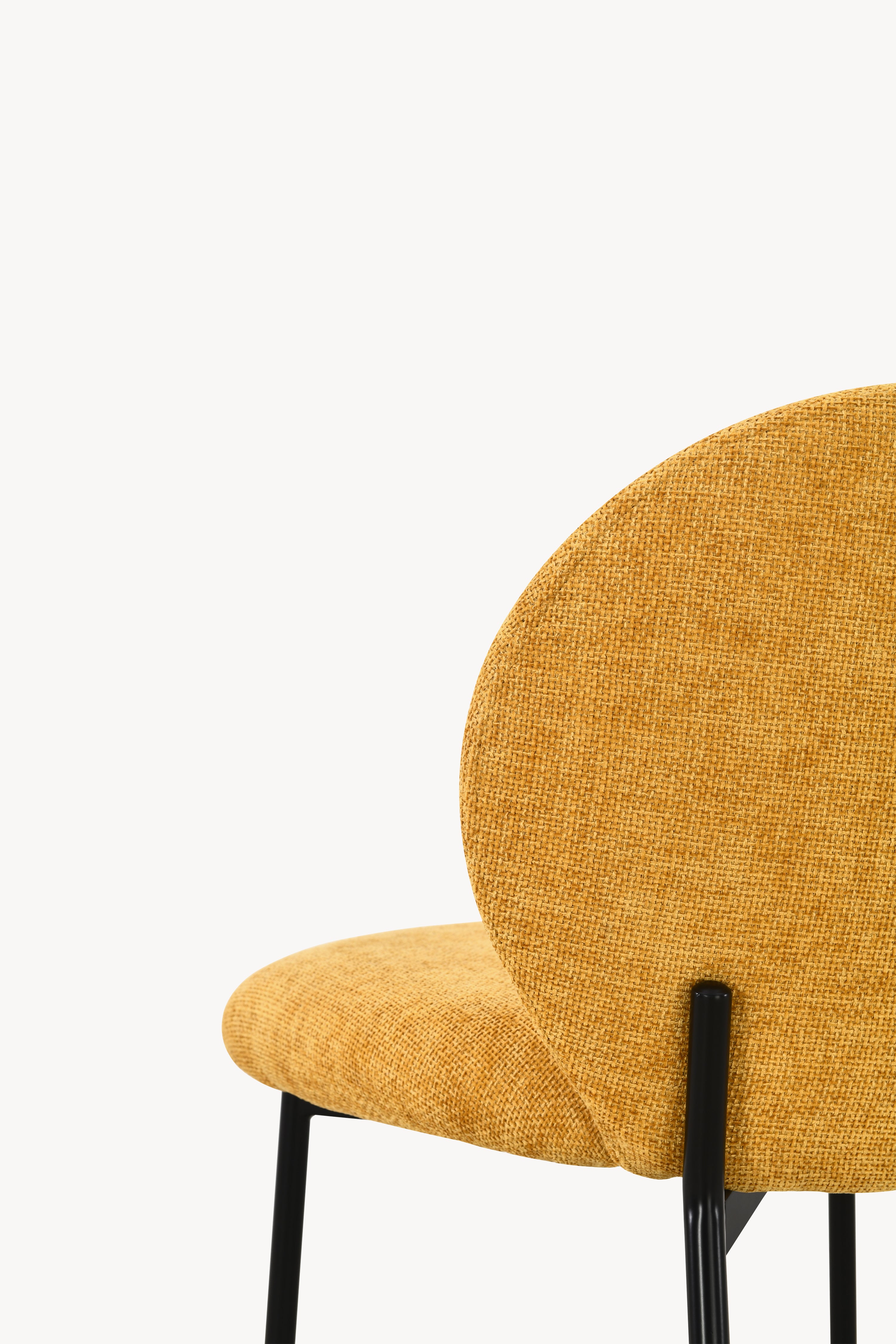 Icaro Fabric Chairs, Set of 2, Yellow - Detail image 11