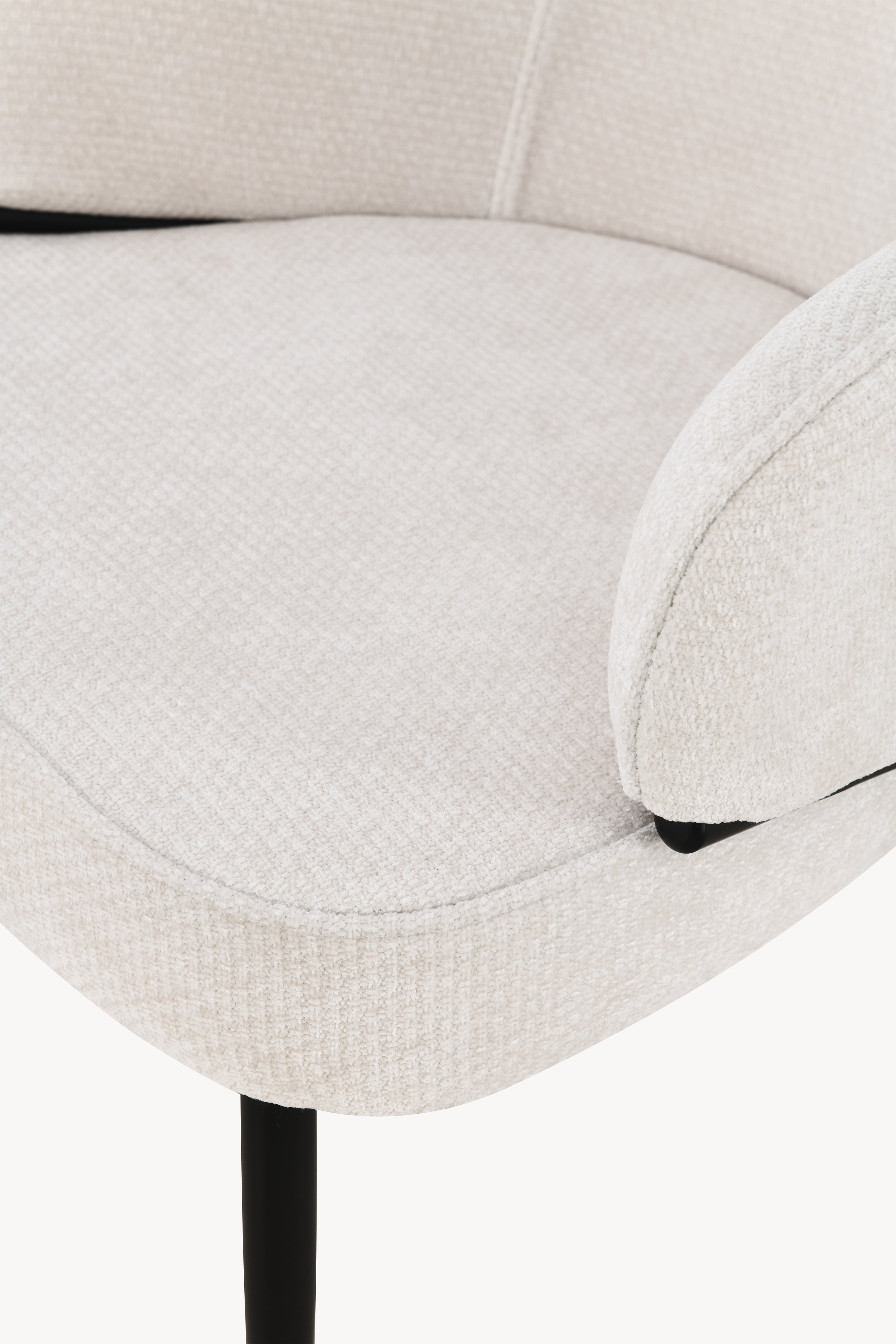 Sessel aus Stoff Marco, Cremeweiß - Detailbild 12