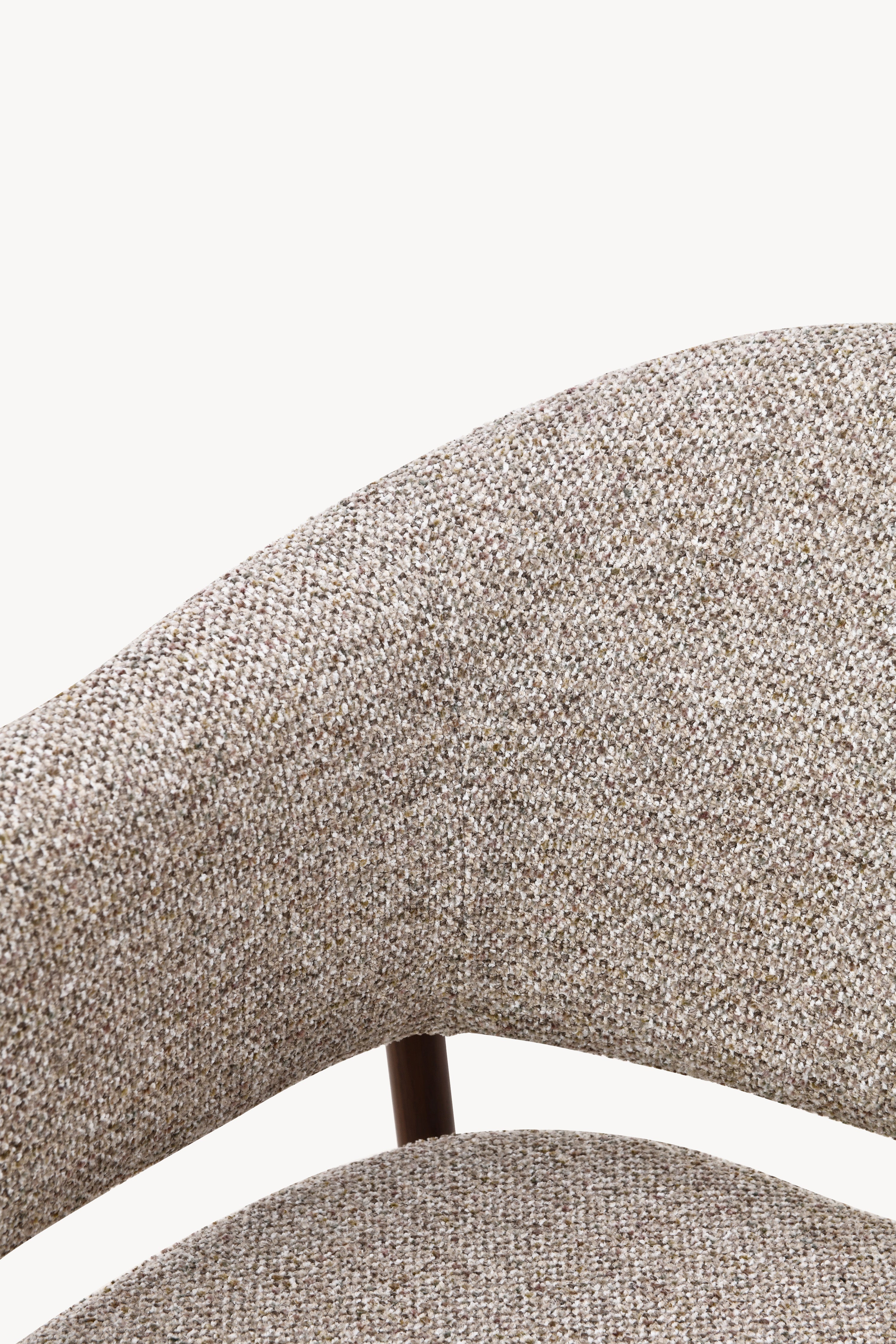 Martina Stoffstühle, 2er-Set, Beige mit Metallbeinen in Dunkelholzoptik - Detailbild 13