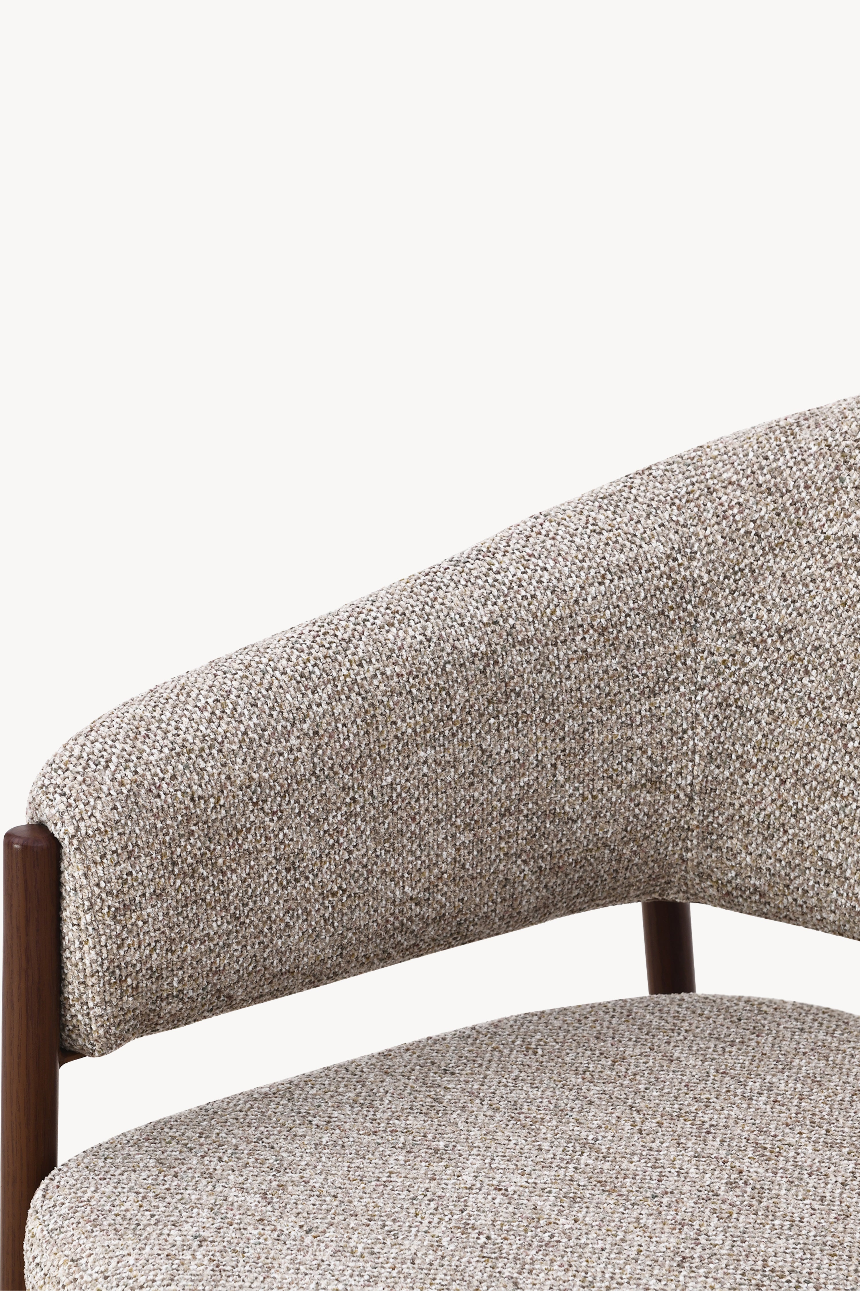 Martina Stoffstühle, 2er-Set, Beige mit Metallbeinen in Dunkelholzoptik - Detailbild 5