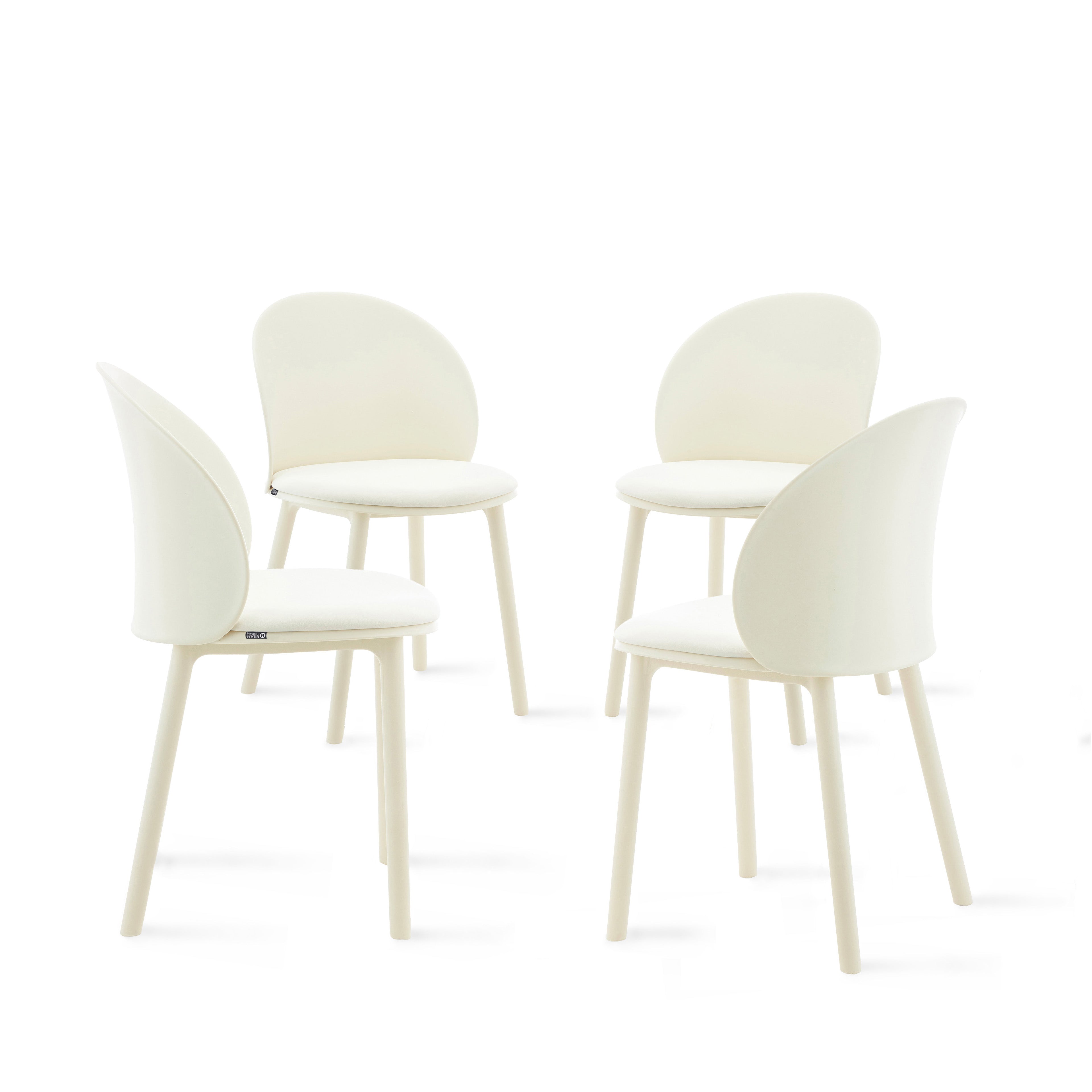 Sedie Melissa, set da 4, Bianco
