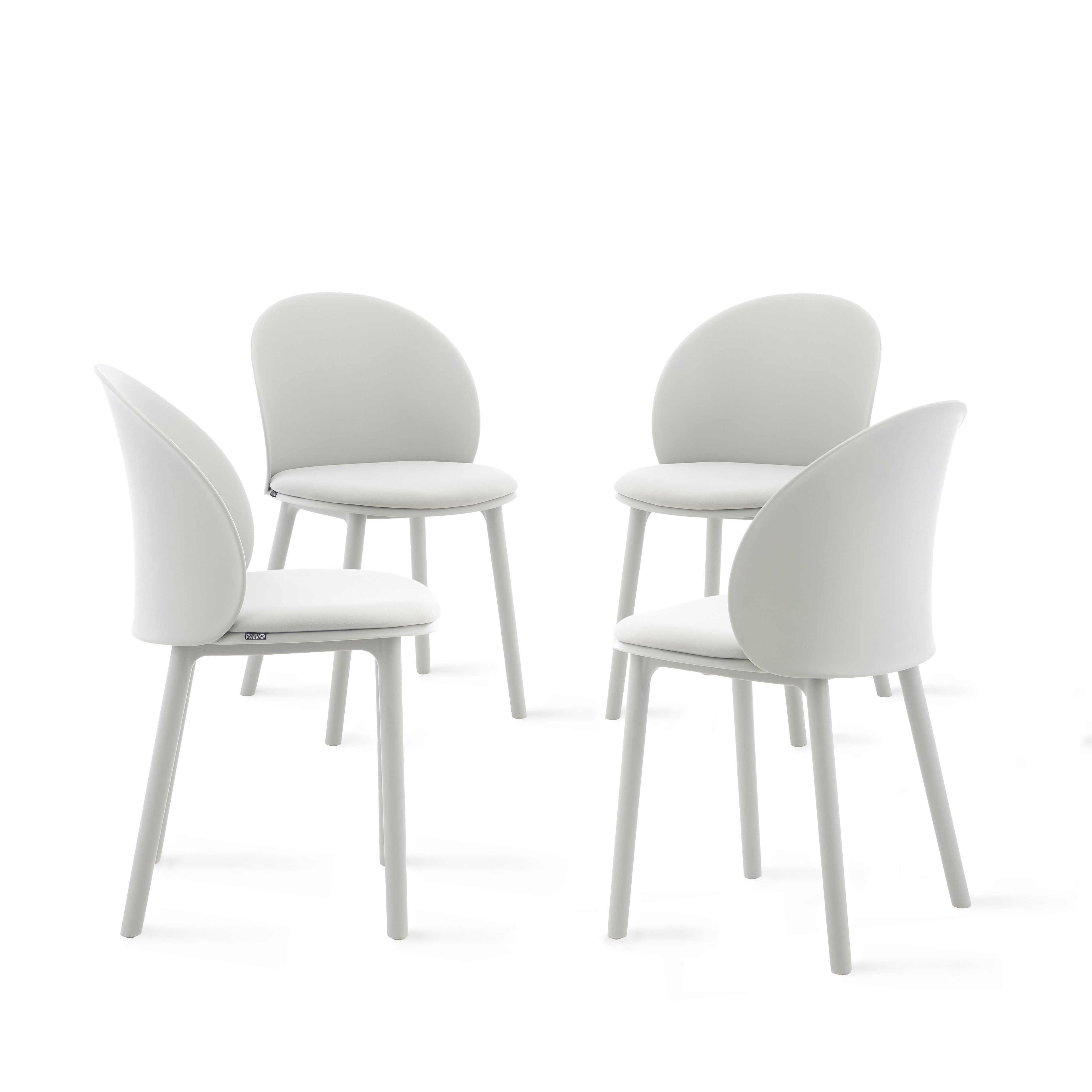 Sedie Melissa, set da 4, Grigio - Immagine principale