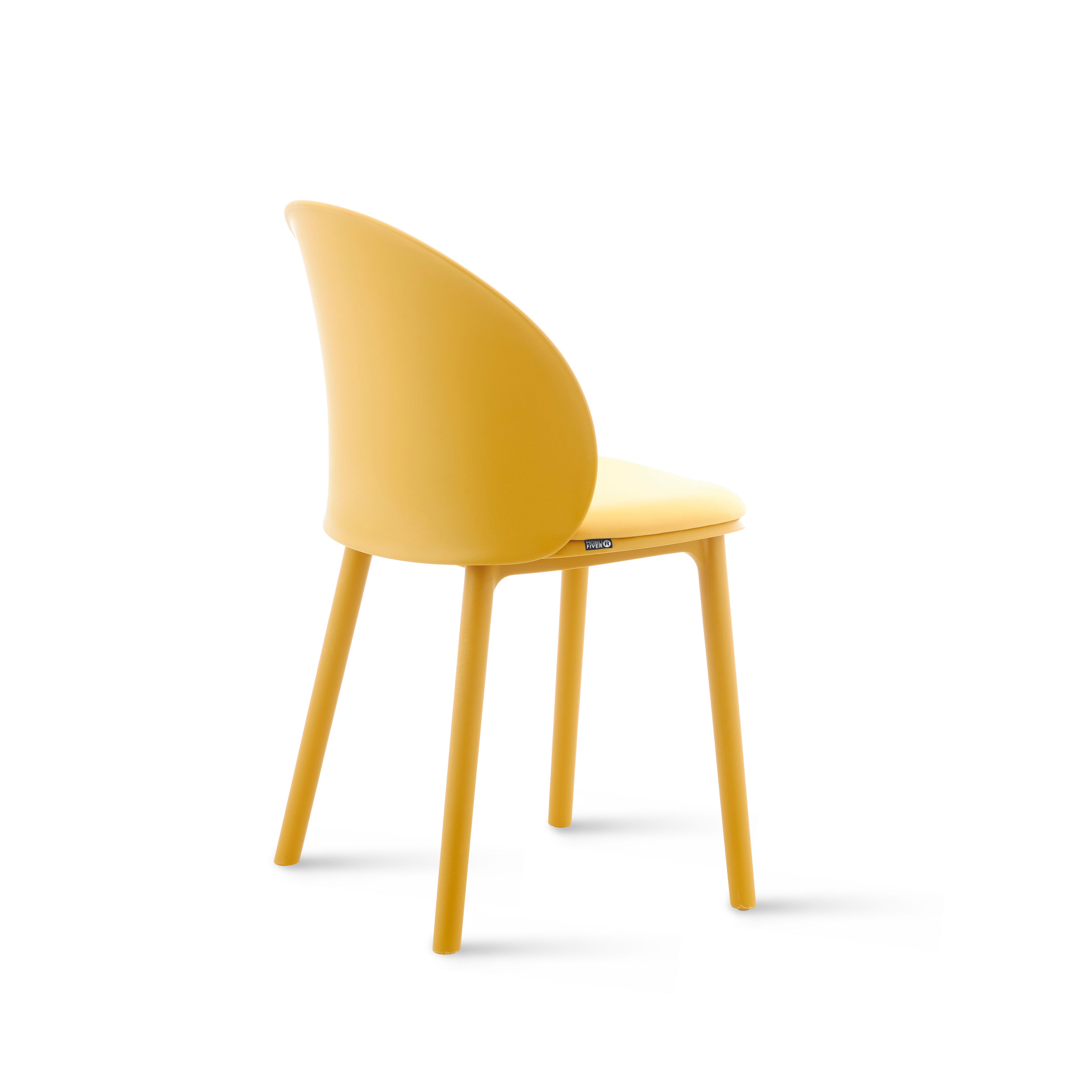 Melissa stoelen, set van 4, Mosterdgeel - Detail image 3